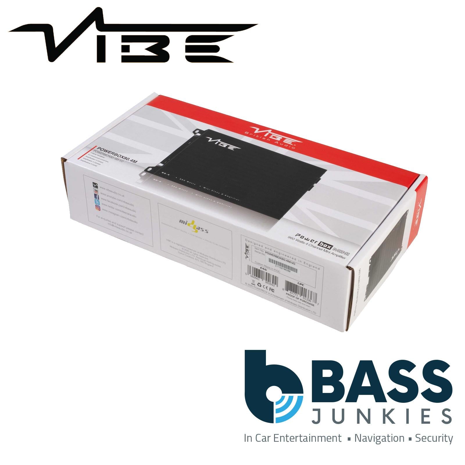 VIBE POWERBOX80.4M-V0 4 Channels Class D 960W Max Power Car Audio Amplifier