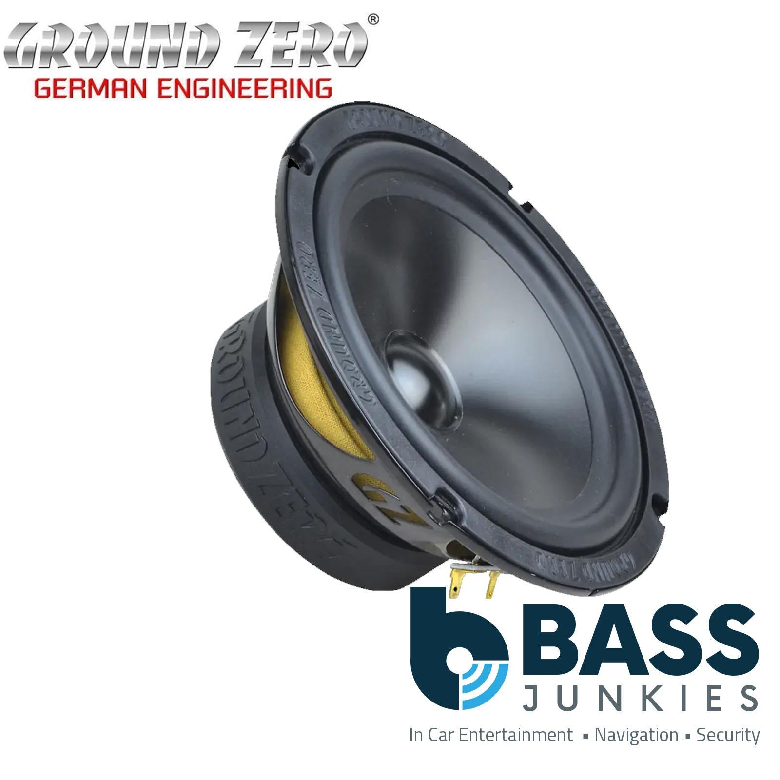 Ground Zero Radioactive GZRC 165.2SQ - 6.5" 120W 2 Way Component Car Speakers