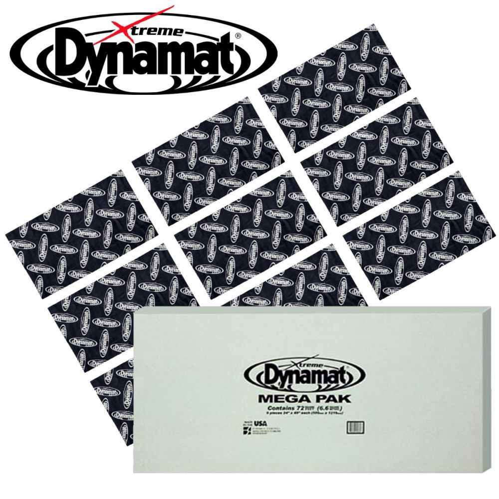Dynamat DYN10465 - Xtreme Mega Pak 72sq.ft 24" x 48" x 9 Sheets Car Sound Deadening Mat