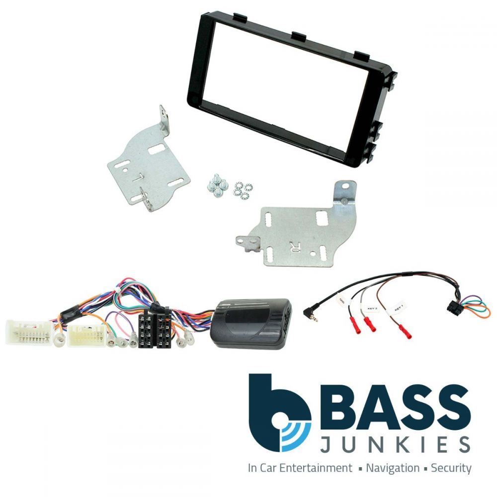 Connects2 CTKMT11 - Mitsubishi Outlander 2013 Onwards Double Din Fascia & Steering Wheel Interface Installation Kit