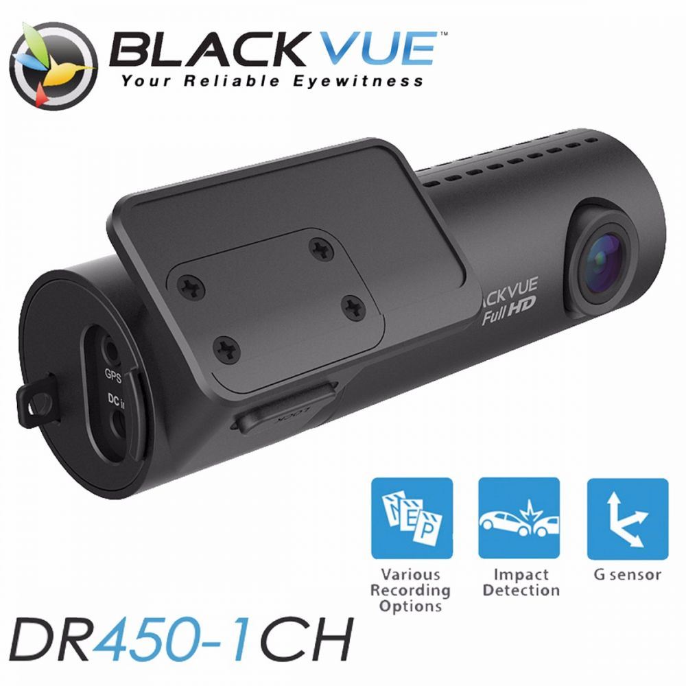 BLACKVUE DR450 1CH - 32GB - HD @ 30 fps 2.4 Mega Pixel CMOS Sensor 120 Front Car Dash Cam