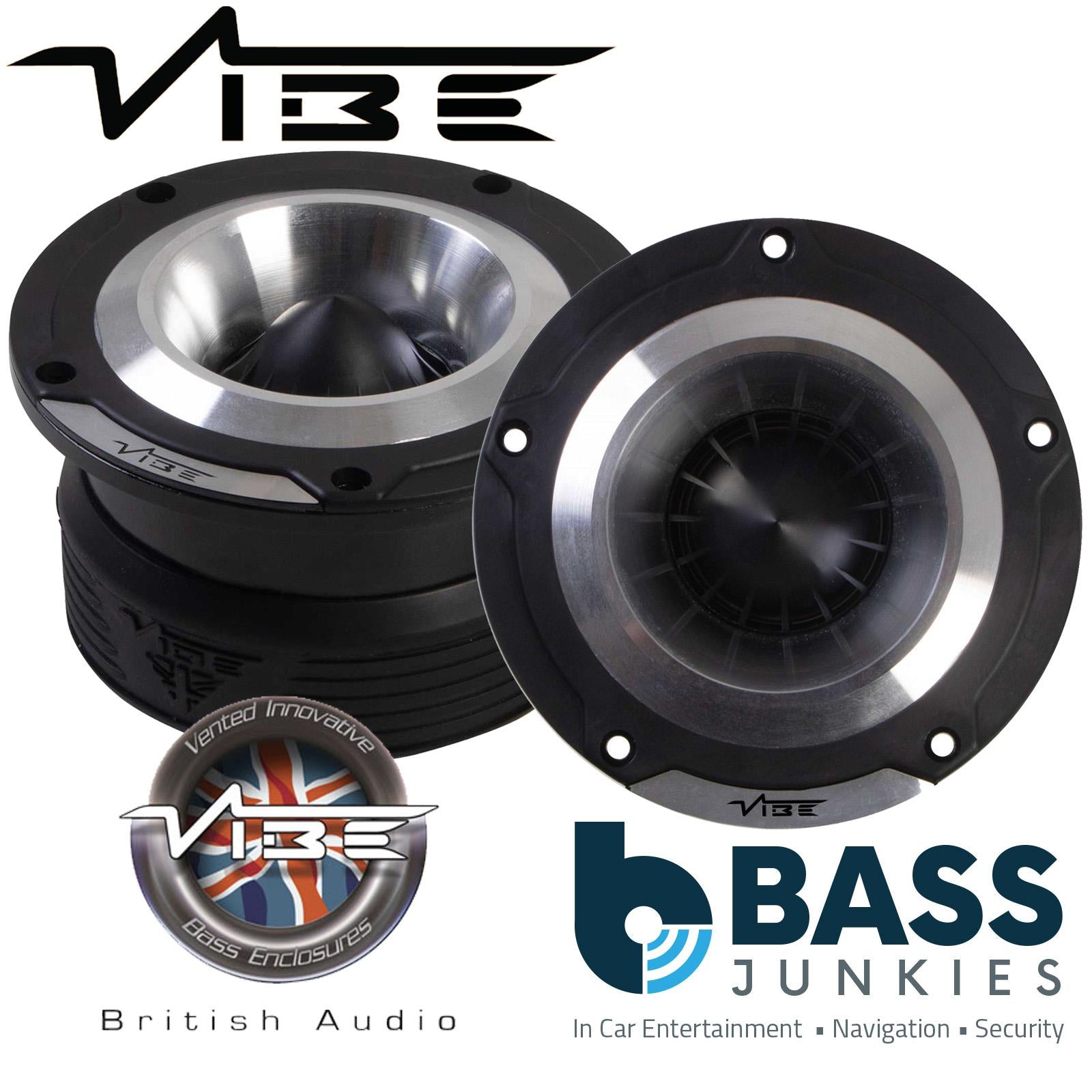 Vibe BLACKAIRPRO4.5T-V0 4.5" 510 Watt BlackAir Car Pro Audio Bullet Tweeter PAIR