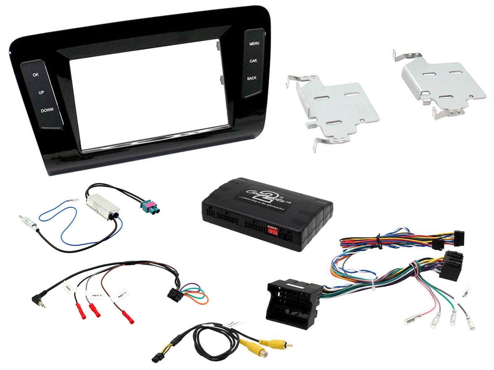 Connects2 CTKSK04 - Skoda Octavia 2014 Onwards Double Din Facia Installation Kit