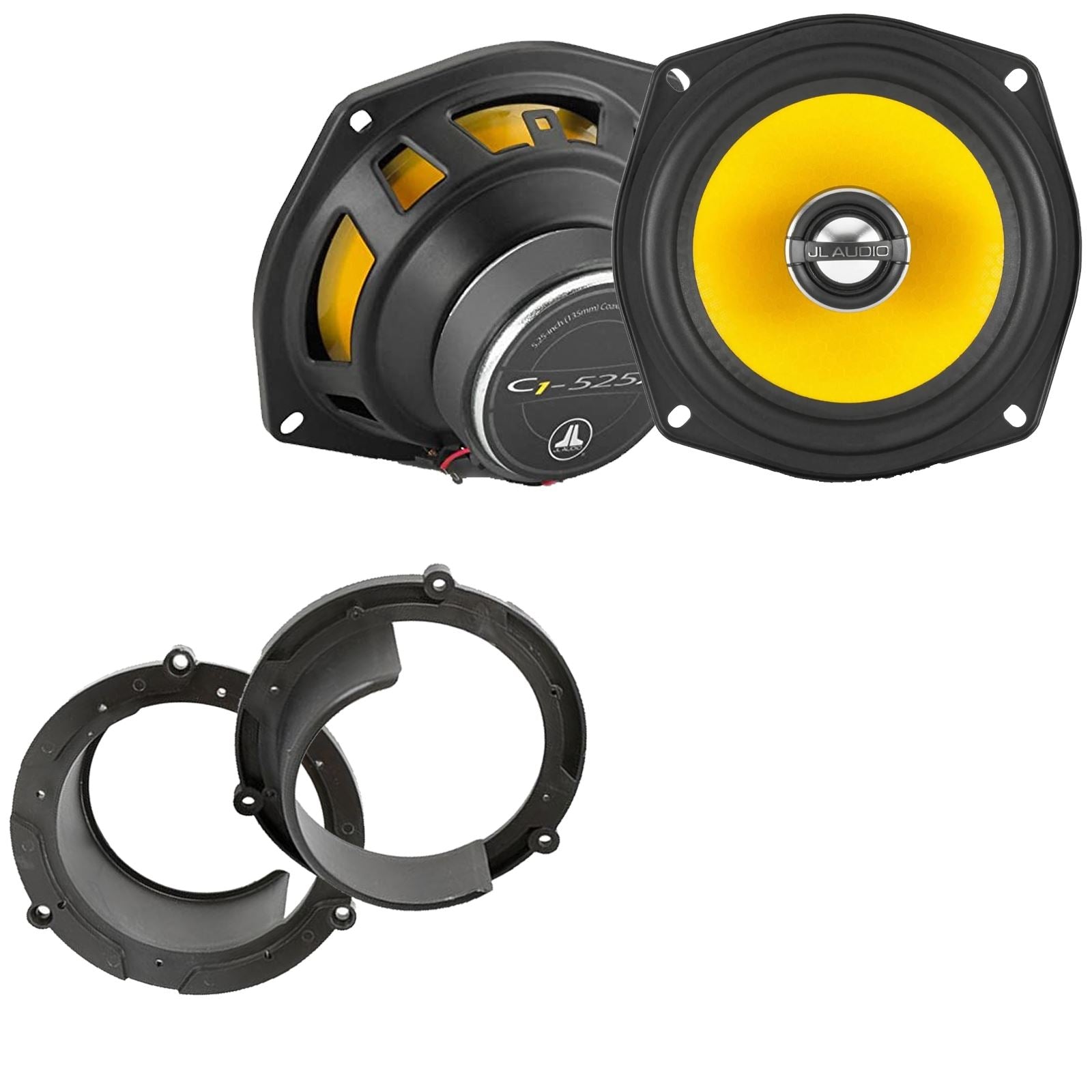 JL Audio C1-525X 2-Way 130mm/13cm/5.25" Coaxial Speakers (Per Pair 450 Watts) Fits Honda Accord 1999-03