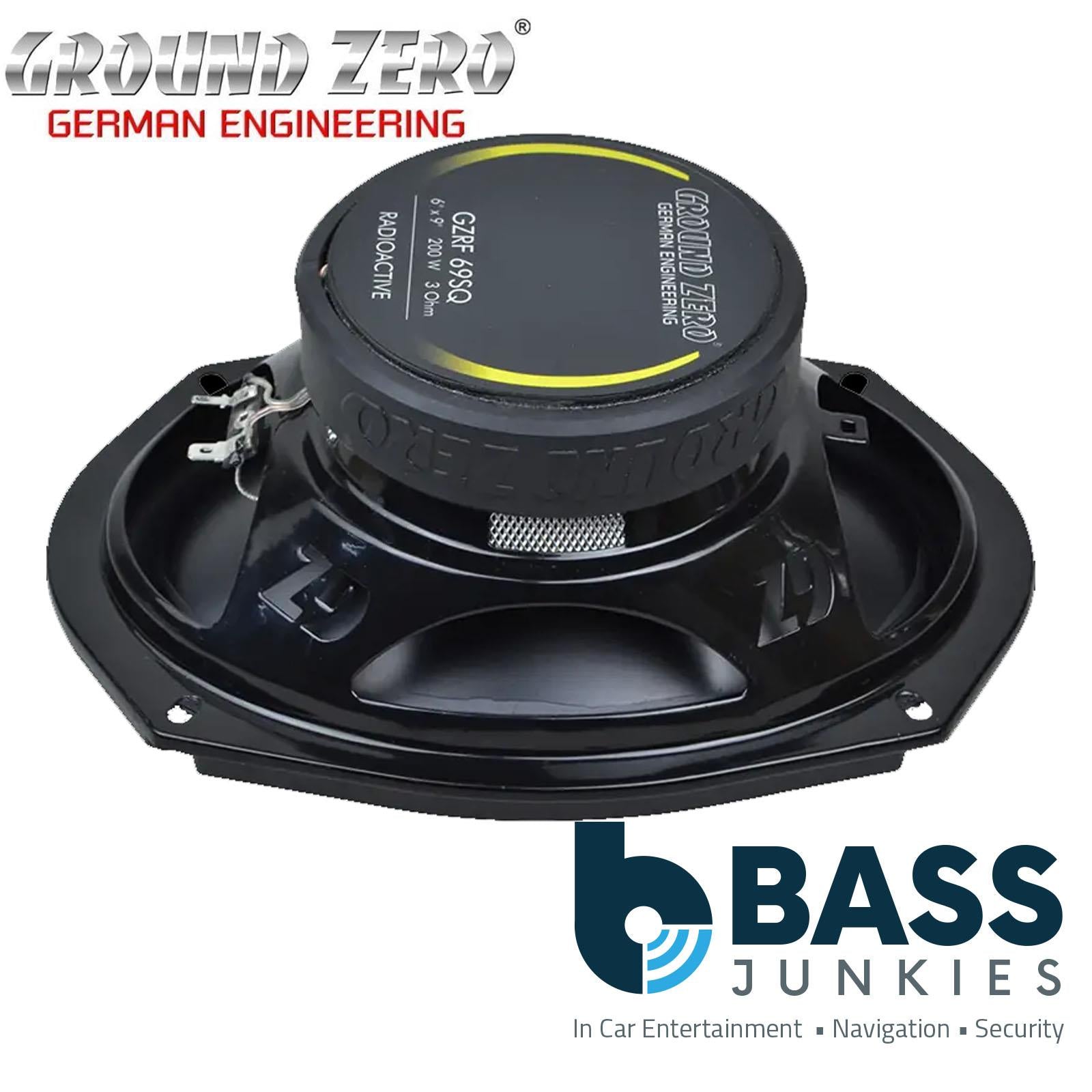 Ground Zero GZRF 69SQ - 400 Watts  6×9″ 3-Way Coaxial Parcel Shelf Car Speakers