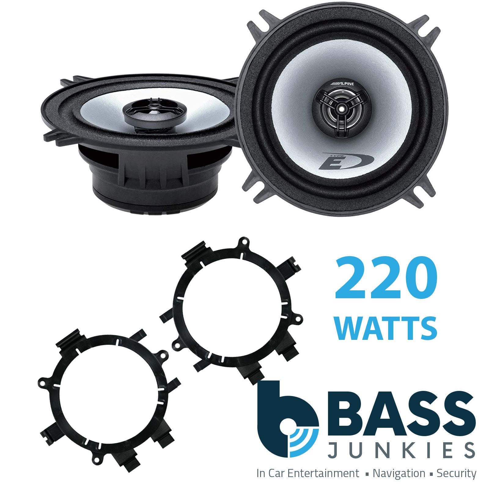 Alpine SXE-1325S 2-Way 130mm/13cm/5.25" Coaxial Speakers (Per Pair 400 Watts) Fits Chevrolet SUV 1995-21
