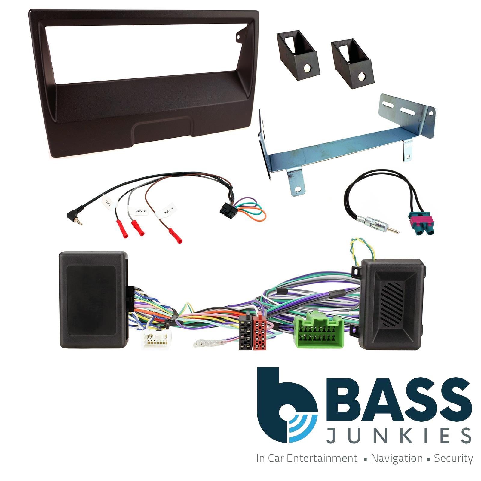 Single Din Stereo Fitting Kit + Steering Wheel Stalk Controls to fit Volvo C30 2007-13 | Volvo S40 2004-12 | Volvo V50 2004-12 | Volvo C70 2006-13