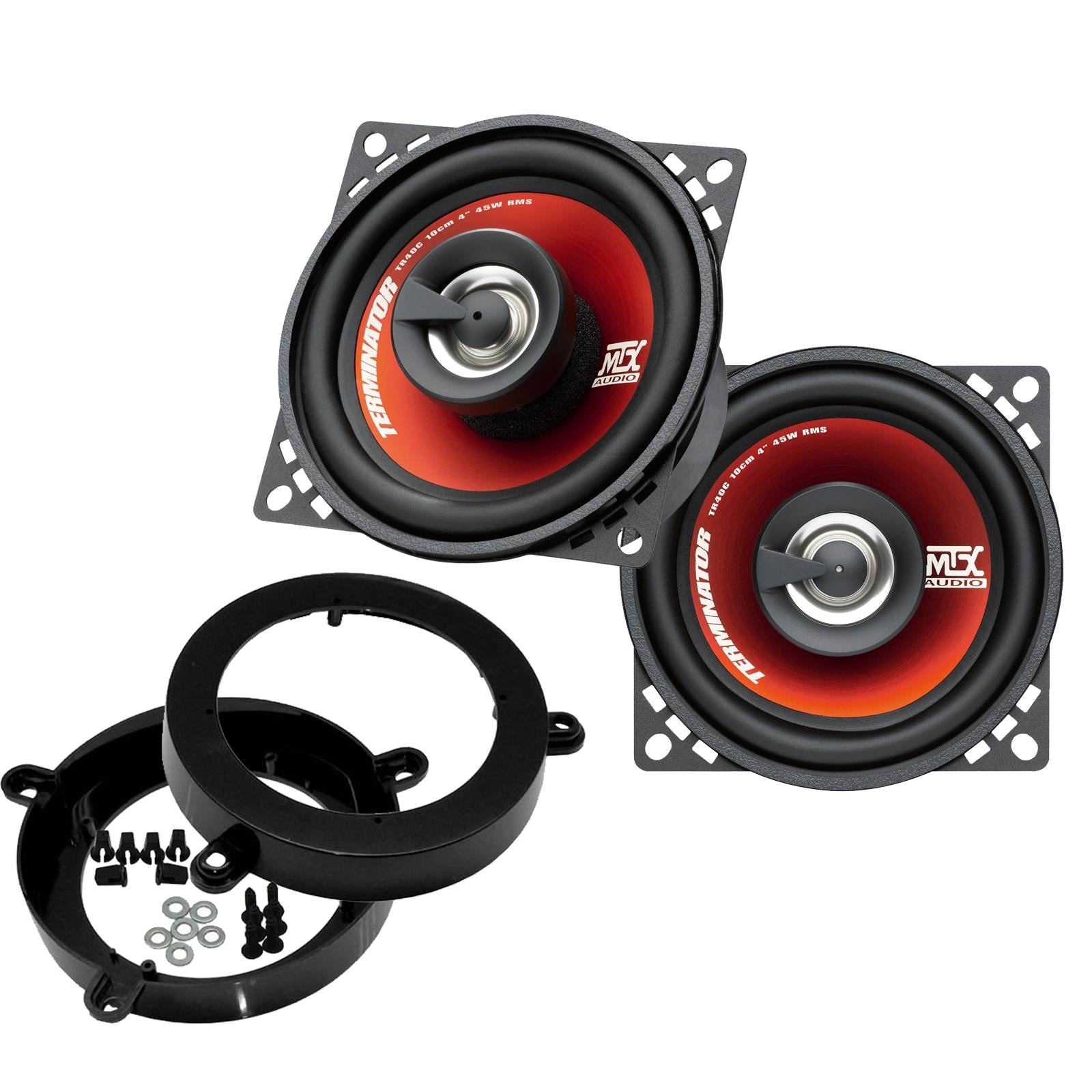 MTX TR40C 100mm/10cm/4" 2-Way Coaxial Car speakers (Per Pair Max 620|90 watts RMS) Fits Mercedes C-Class 2000-07
