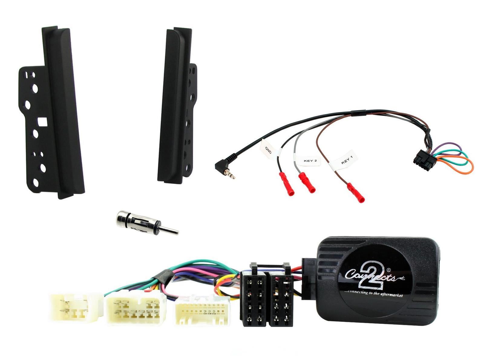 Connects2 CTKTY14 - Toyota Celica T230 1999 - 2005 Double Din Fascia & Steering Wheel Interface Installation Kit