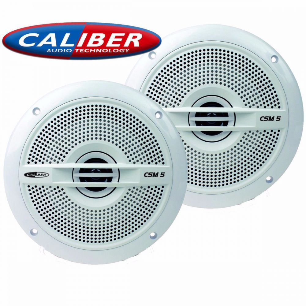 Caliber CALCSM5 - 100 Watts 2 Way 13cm 5.25" Waterproof Outdoor Wetroom Sauna Boat Marine Speakers