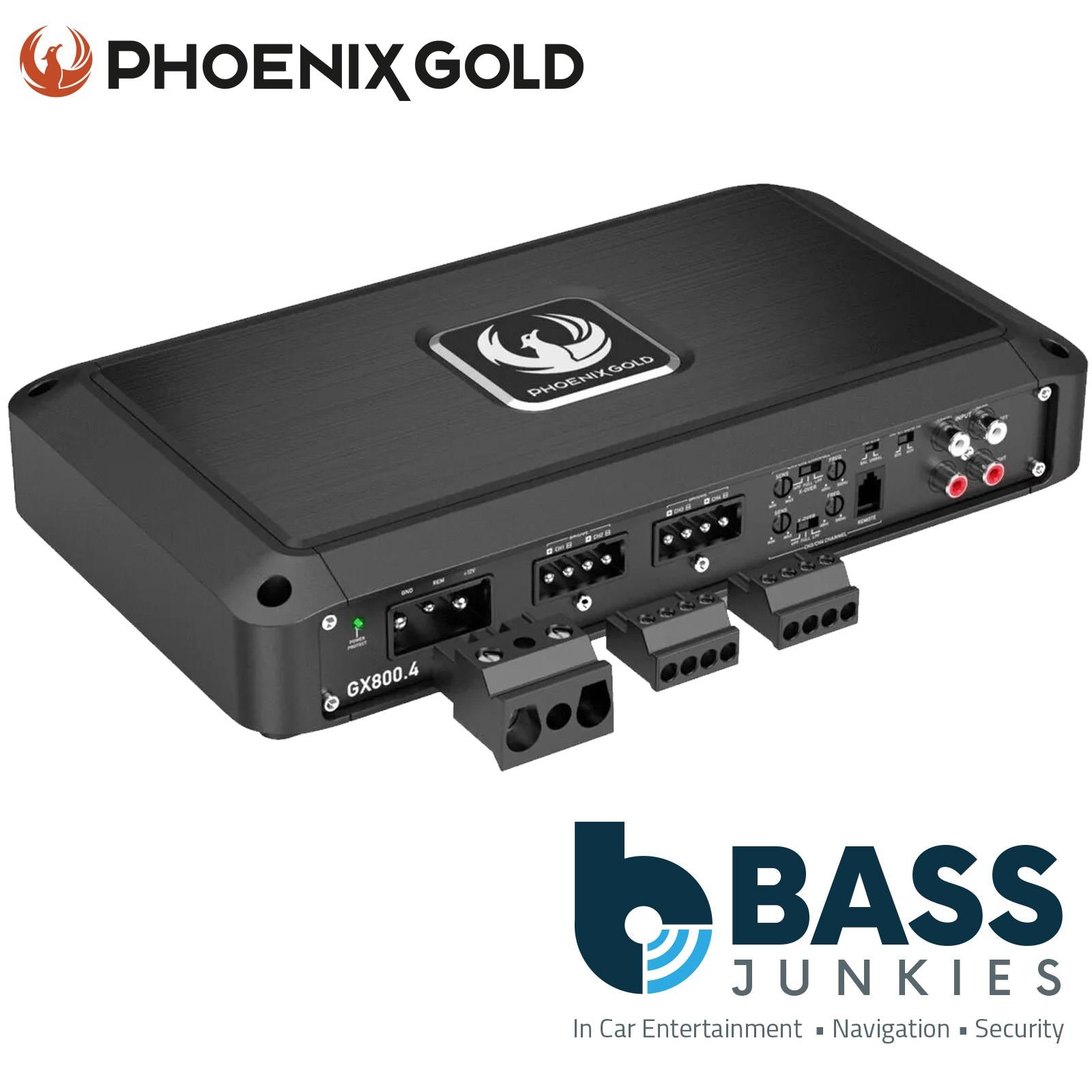 Phoenix Gold GX800.4 - 400 Watts 4-Channel Full Range Class D Car Amplifier Amp