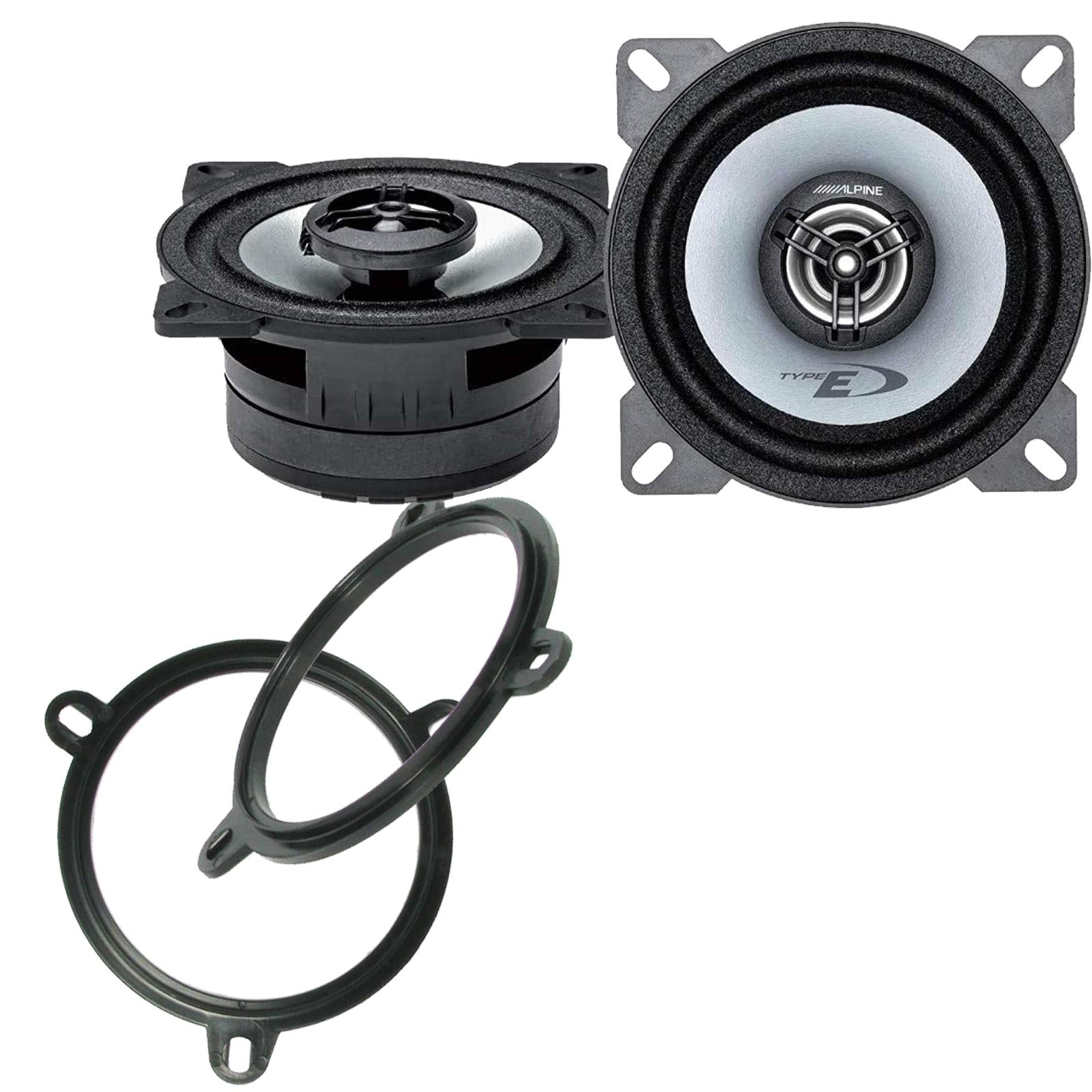 Alpine SXE-1025S 100mm/10cm/4" 2-Way Coaxial Car speakers (Per Pair Max 360|50 watts RMS) Fits Honda HR-V 2001-05