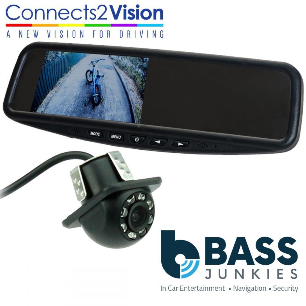 Connects2 CAM-26 Universal Car Van Rear View Reversing Camera & 4.3" Mirror Mount Screen