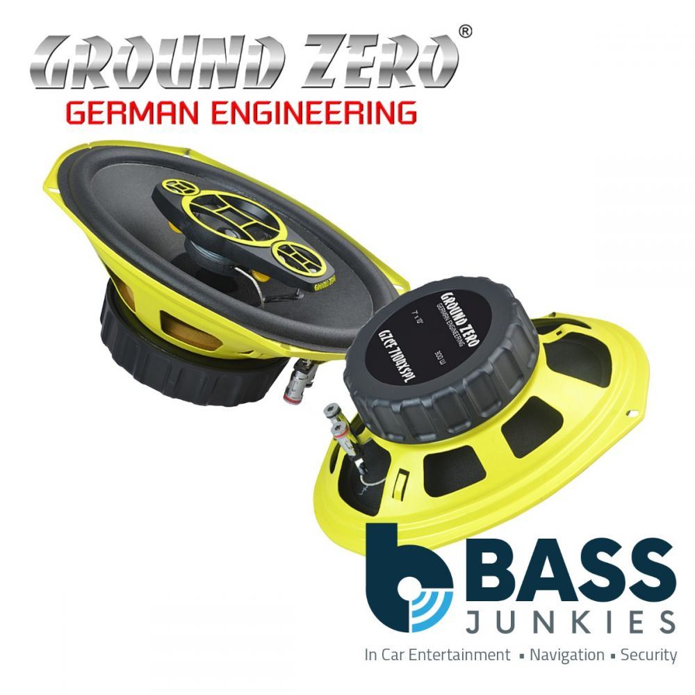 Ground Zero GZCF 7104XSPL - 7" x 10" Inch (18 x 25cm) 4 Way Coaxial 600 Watts Car Van Speaker - Sold as a Pair