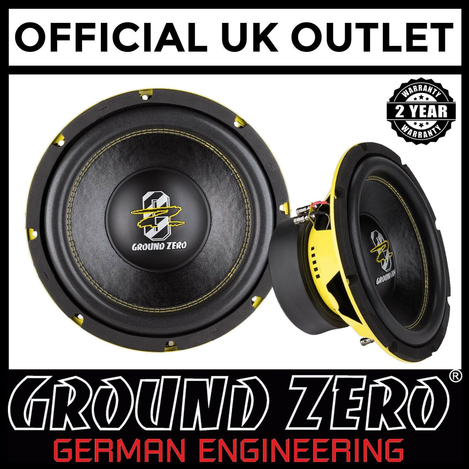 Ground Zero GZHW 30XSPL D2 - 12" Dual 1-Ohm 1500 Watts SPL Car Subwoofer