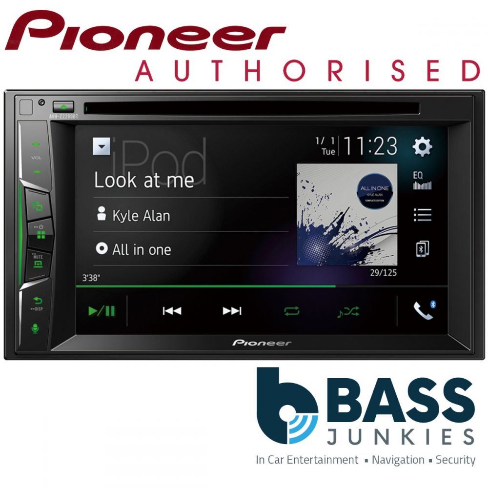 Pioneer AVH-Z2200BT - 6.2" Double Din Bluetooth CD MP3 DVD USB Aux Carplay WAZE iPhone Android Car Radio Stereo AV Screen