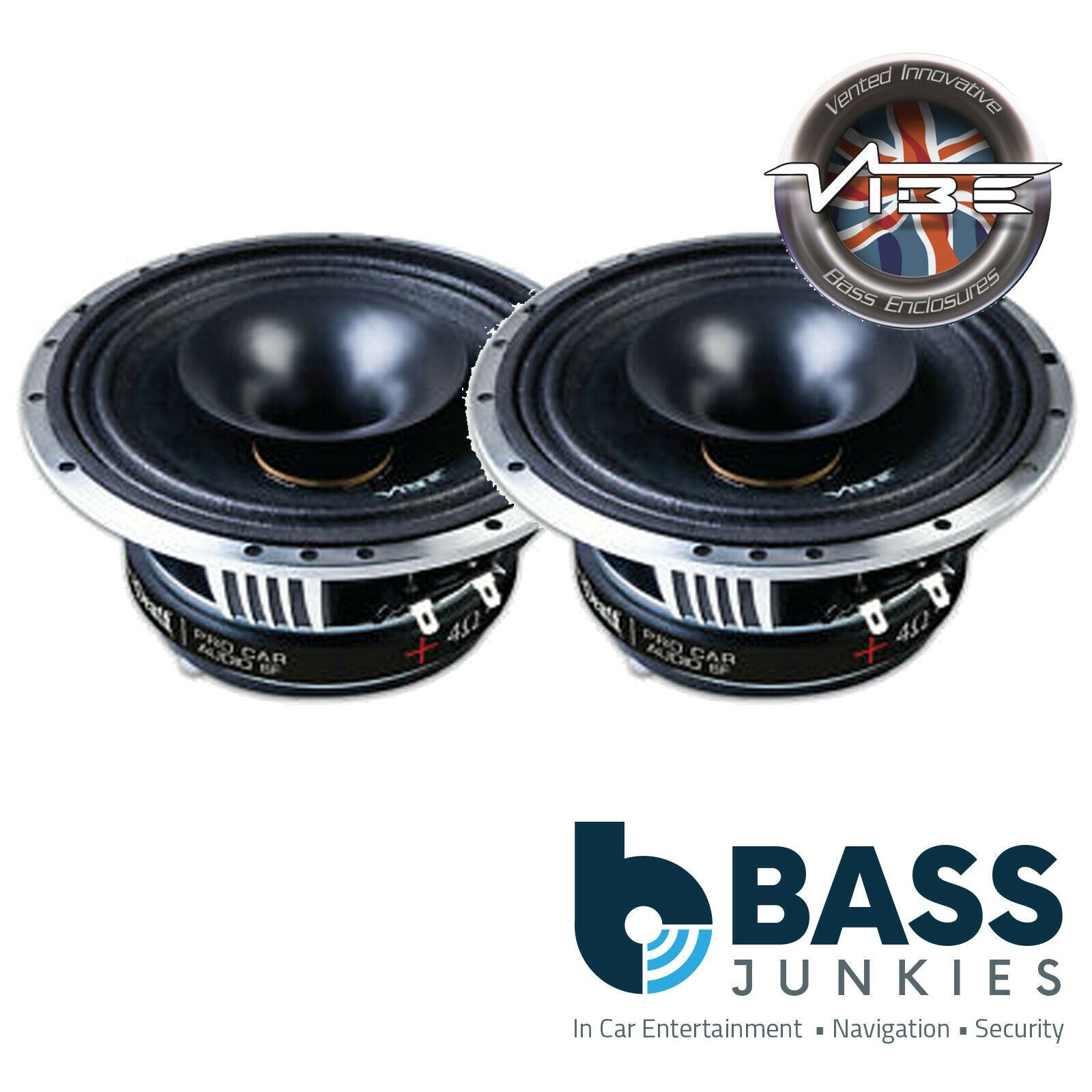 Vibe BDPRO6F-V7 - BlackDeath Pro 6F 6.5" 450 Watts Full Range Driver Pro Audio Car Speakers With Horn