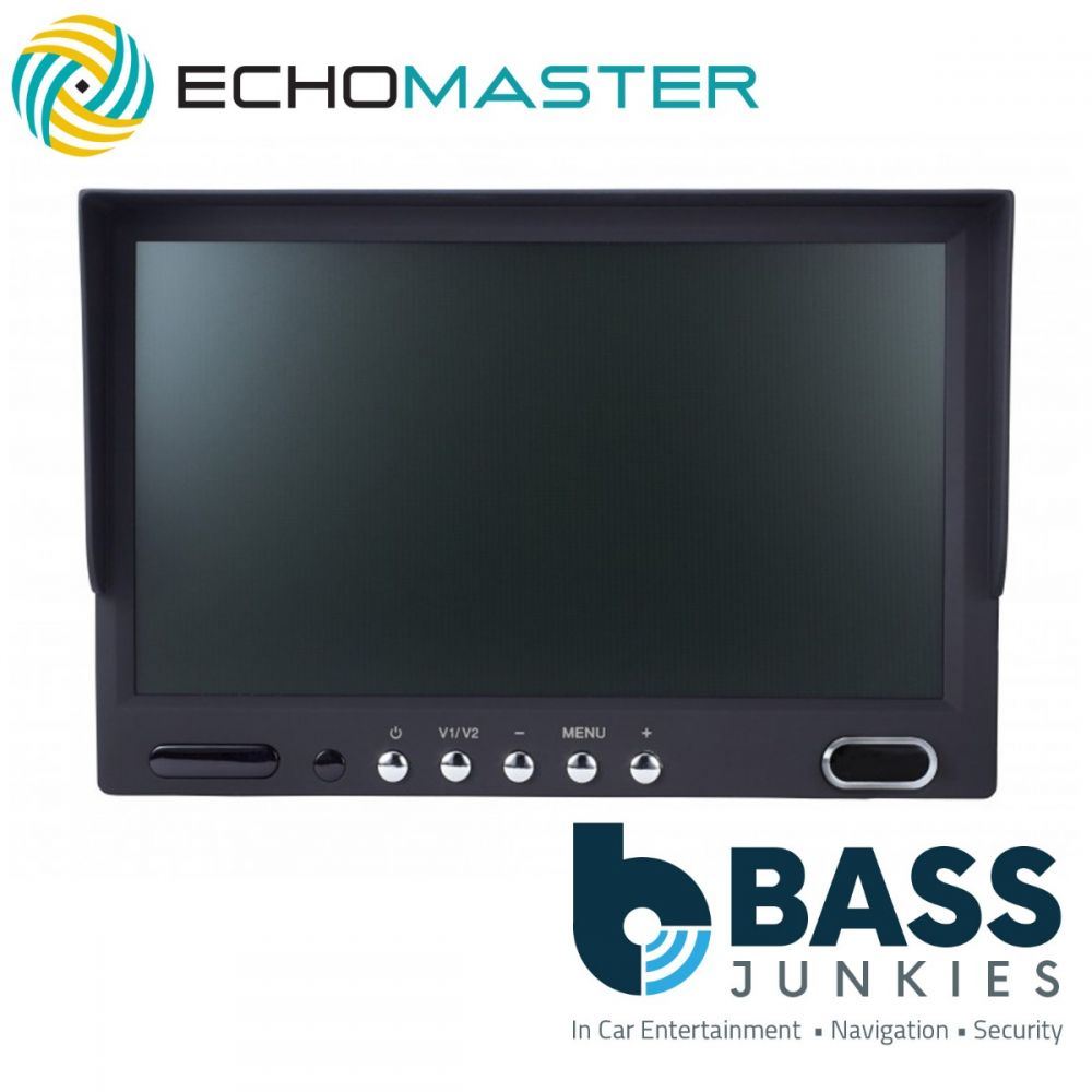 Echomaster MON-70 7" Car Dual Input Dash Mount Monitor Screen