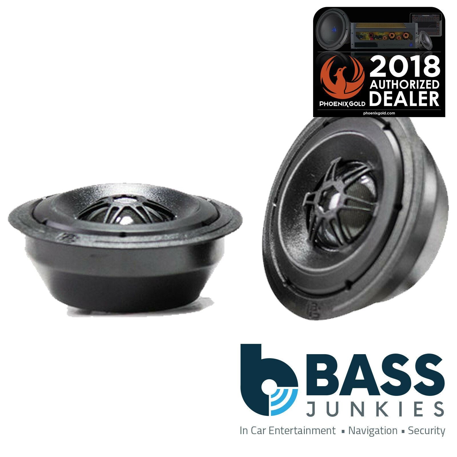 Phoenix Gold SXCS1T - SX Series 1" Inch 20mm Car Speaker Tweeters