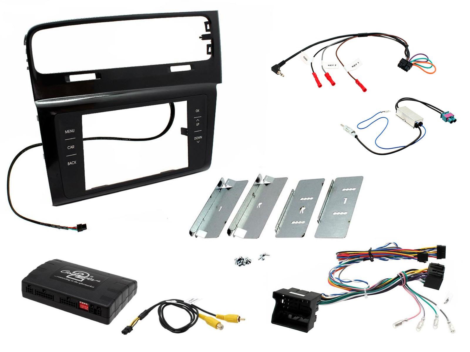SONY XAV-1550D DAB+ Smart Bluetooth Car Radio + Stereo fitting kit + Steering Wheel Controls Loom for Volkswagen Golf RHD 2012-2018
