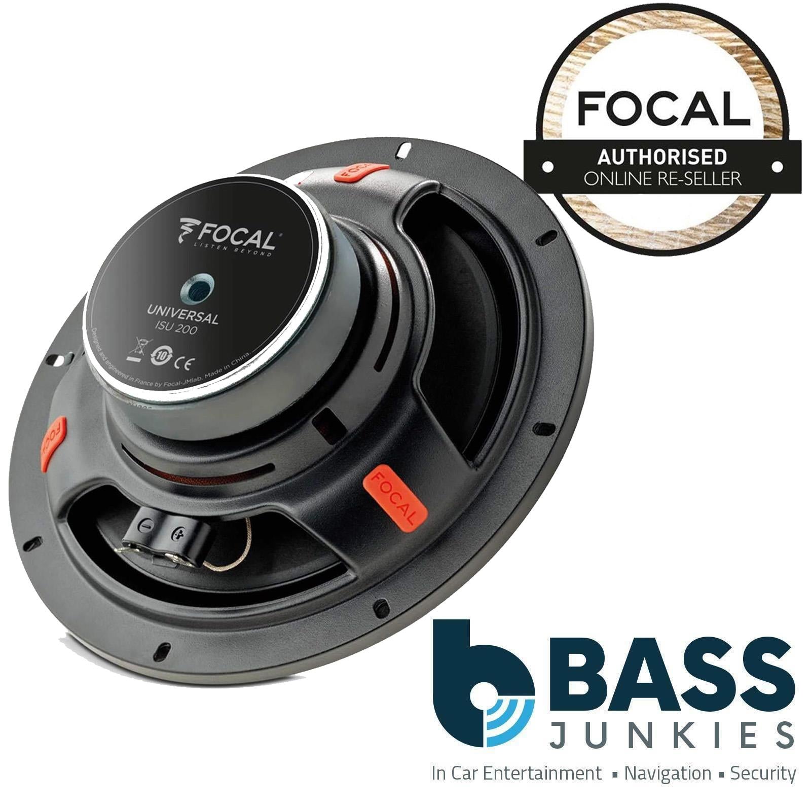 Audi TT 2007-2014 Focal ISU200 8" 20cm 320 Watts Car Front Door Component Speakers & Fitting Kit