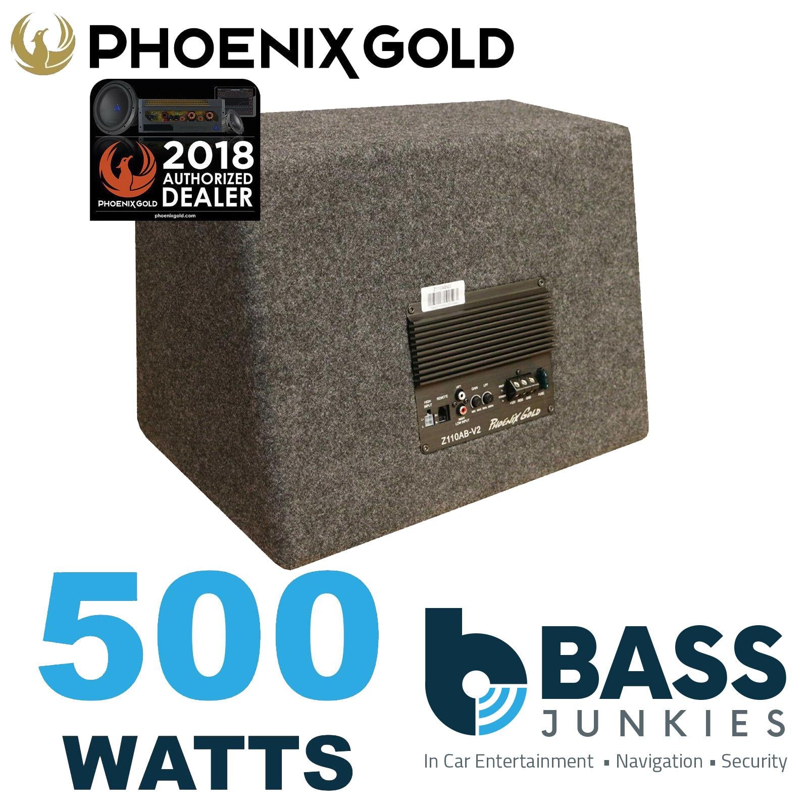 Phoenix Gold Z Series Z18AB 8" 500W Powered Active Ported Wedge Subwoofer Box