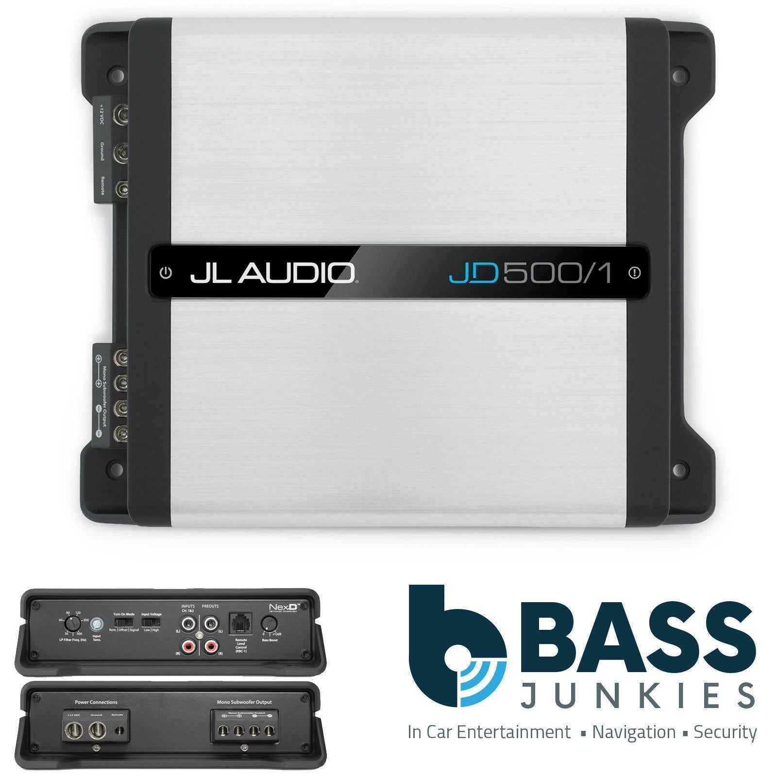 JL Audio Bass Wedge 12" Ported Car Sub Woofer Bass Box & JX500.1 Amplifer Pack