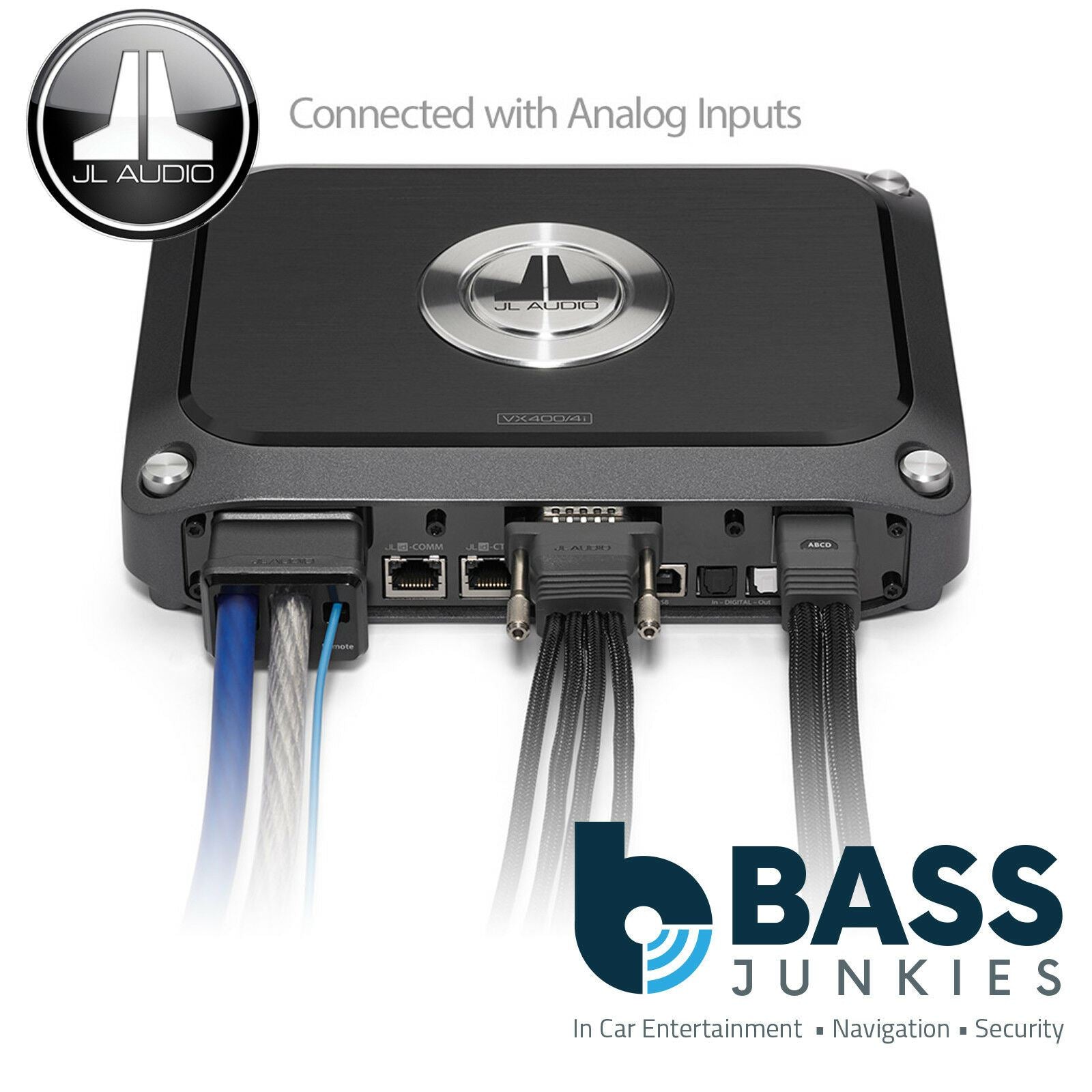 JL Audio VX400/4I 400 Watts 4-Channel Class D Car Amplifier with Integrated DSP