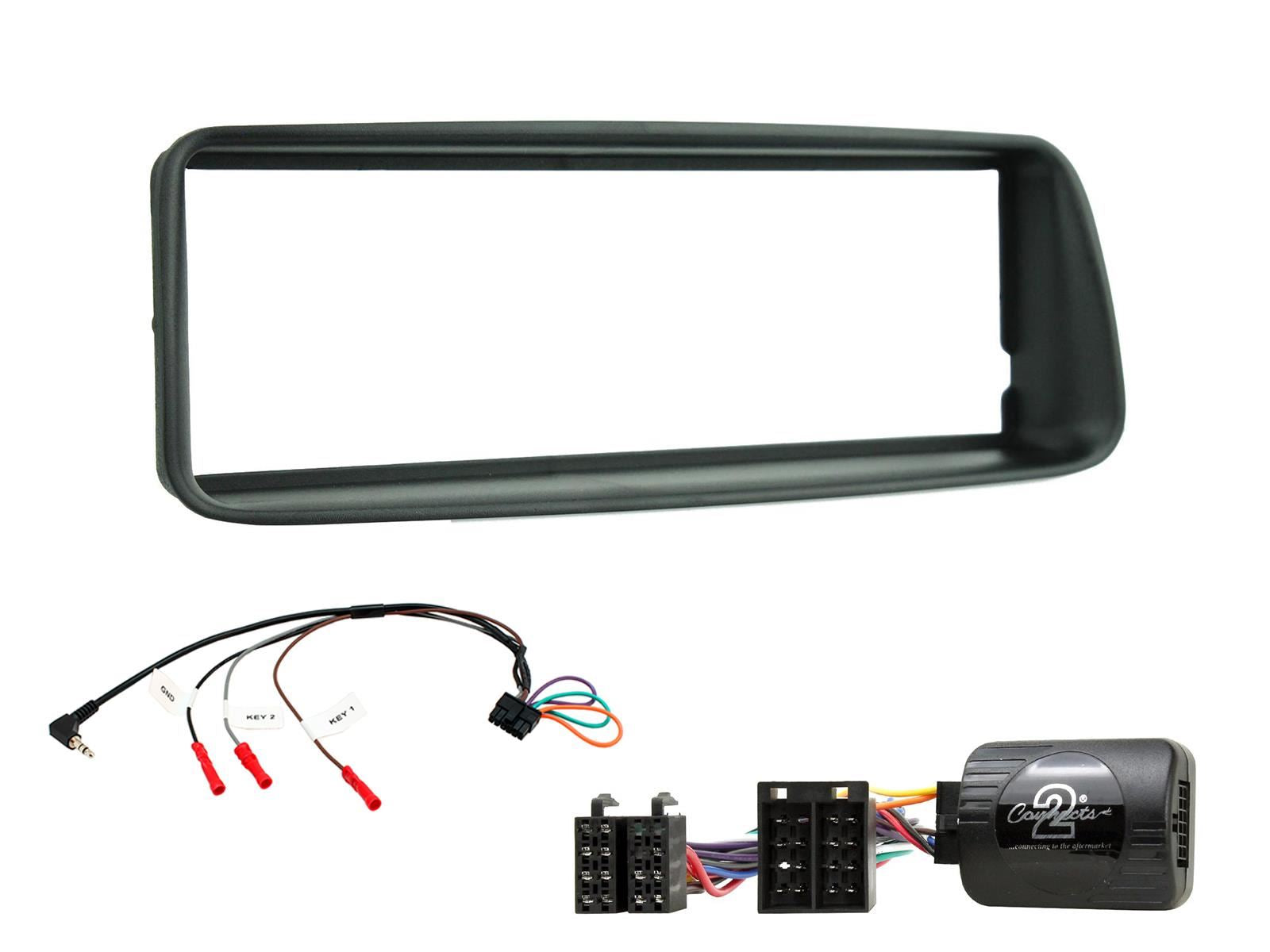 Connects2 CTKPE01 - Peugeot 206 2002 - 2008 Onwards Double Din Fascia & Steering Wheel Interface Installation Kit