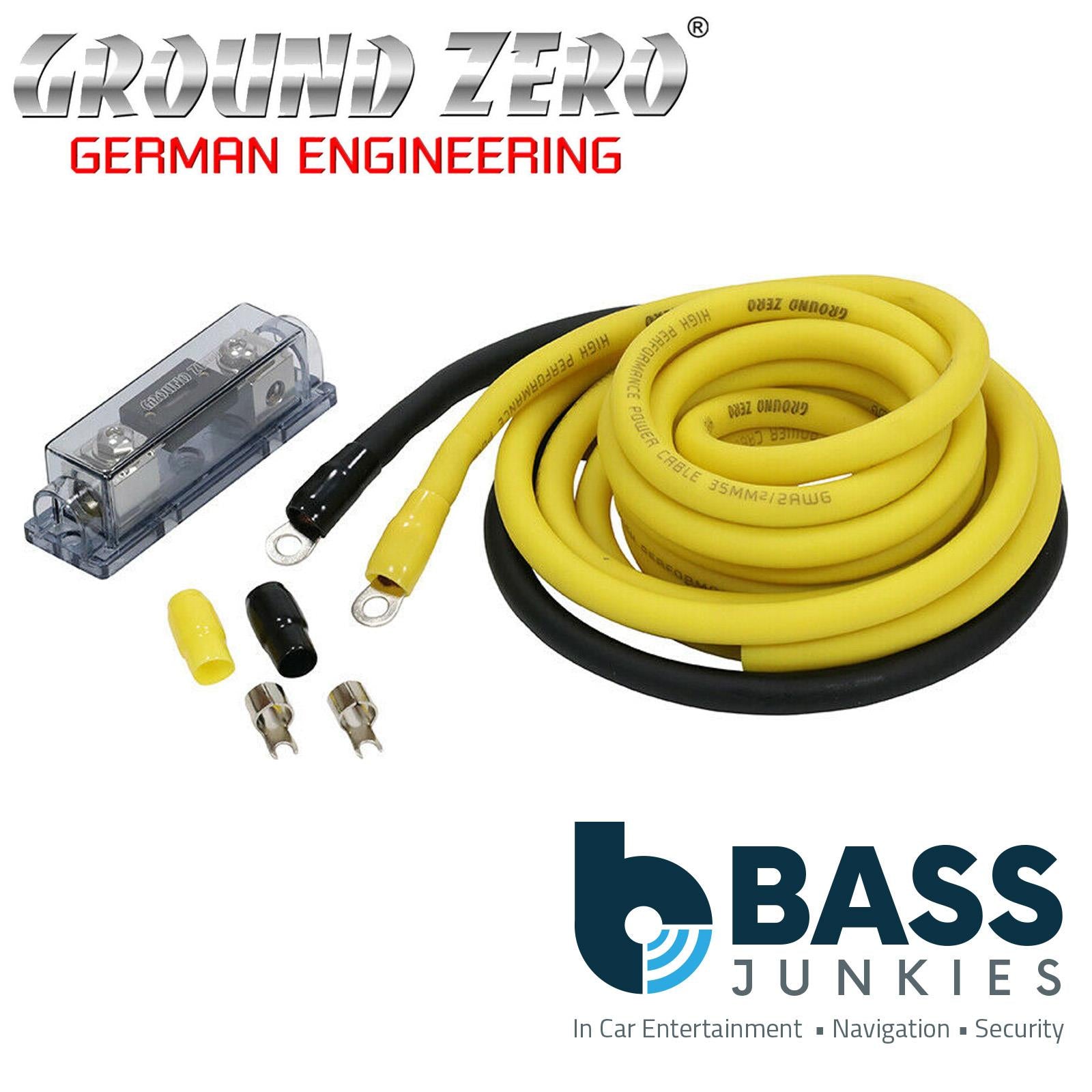 Ground Zero GZPK 35X - 2AWG 35 mm² Cable kit with ANL fuseholder
