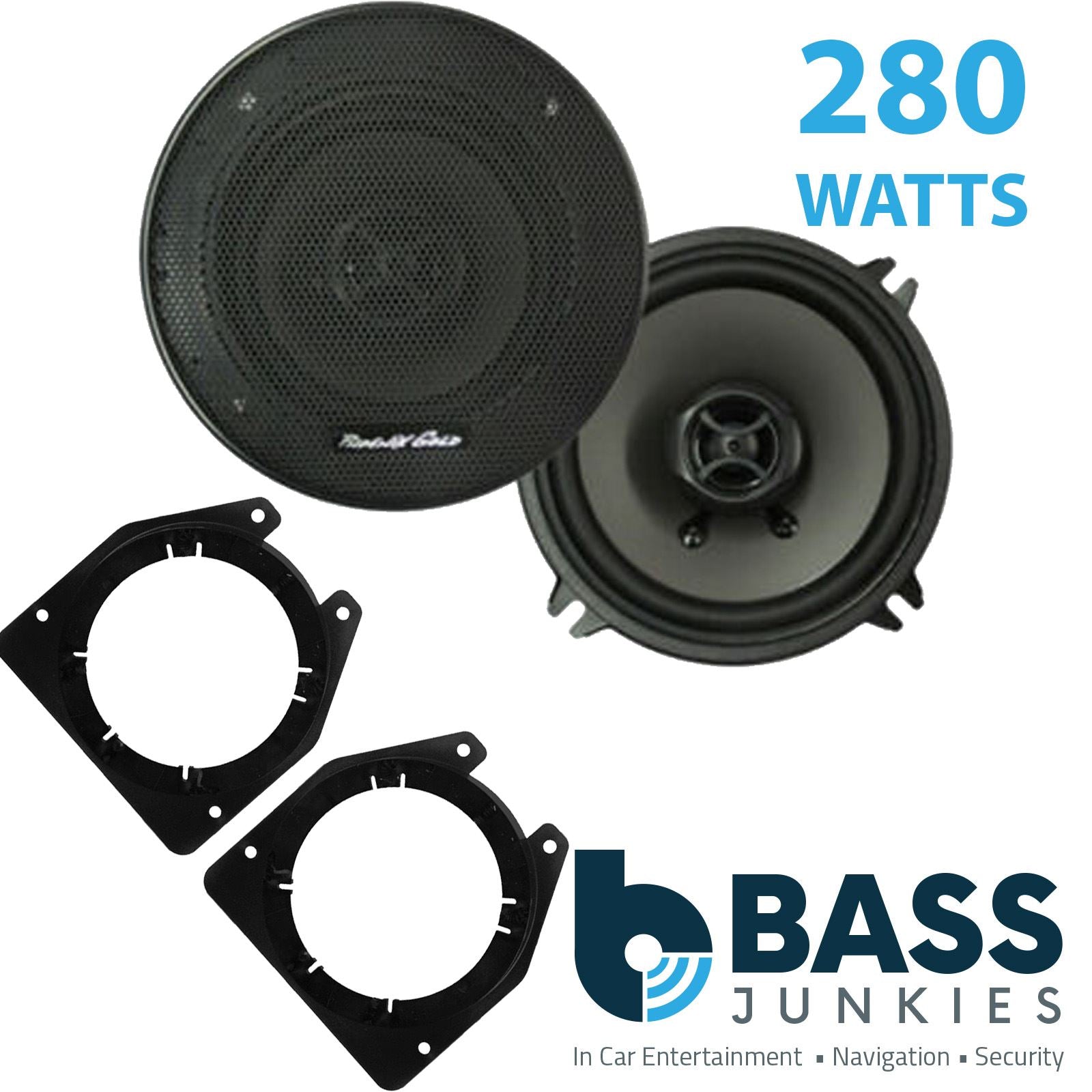 Phoenix Gold Z5CX 2-Way 130mm/13cm/5.25" Coaxial Speakers (Per Pair 280 Watts) Fits GMC VAN 1996-96