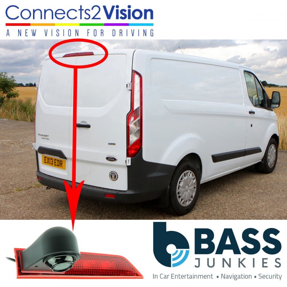 Ford Transit Custom 2012-2016 Rear Brake Light Reversing Camera & 5" Screen Kit