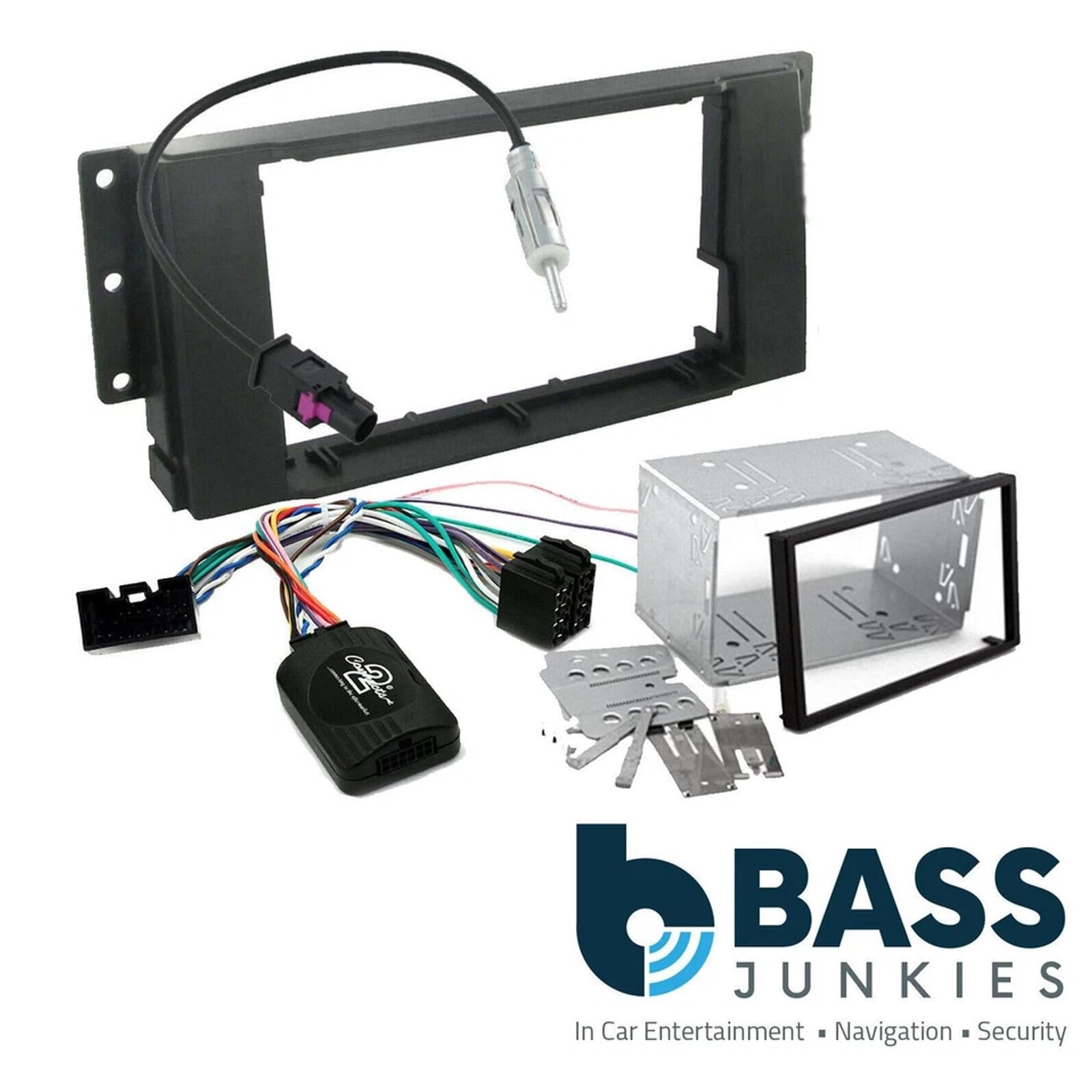 Connects2 CTKLR03 - Land Rover Freelander 2006 - 2014 Double Din Fascia & Steering Wheel Interface Installation Kit