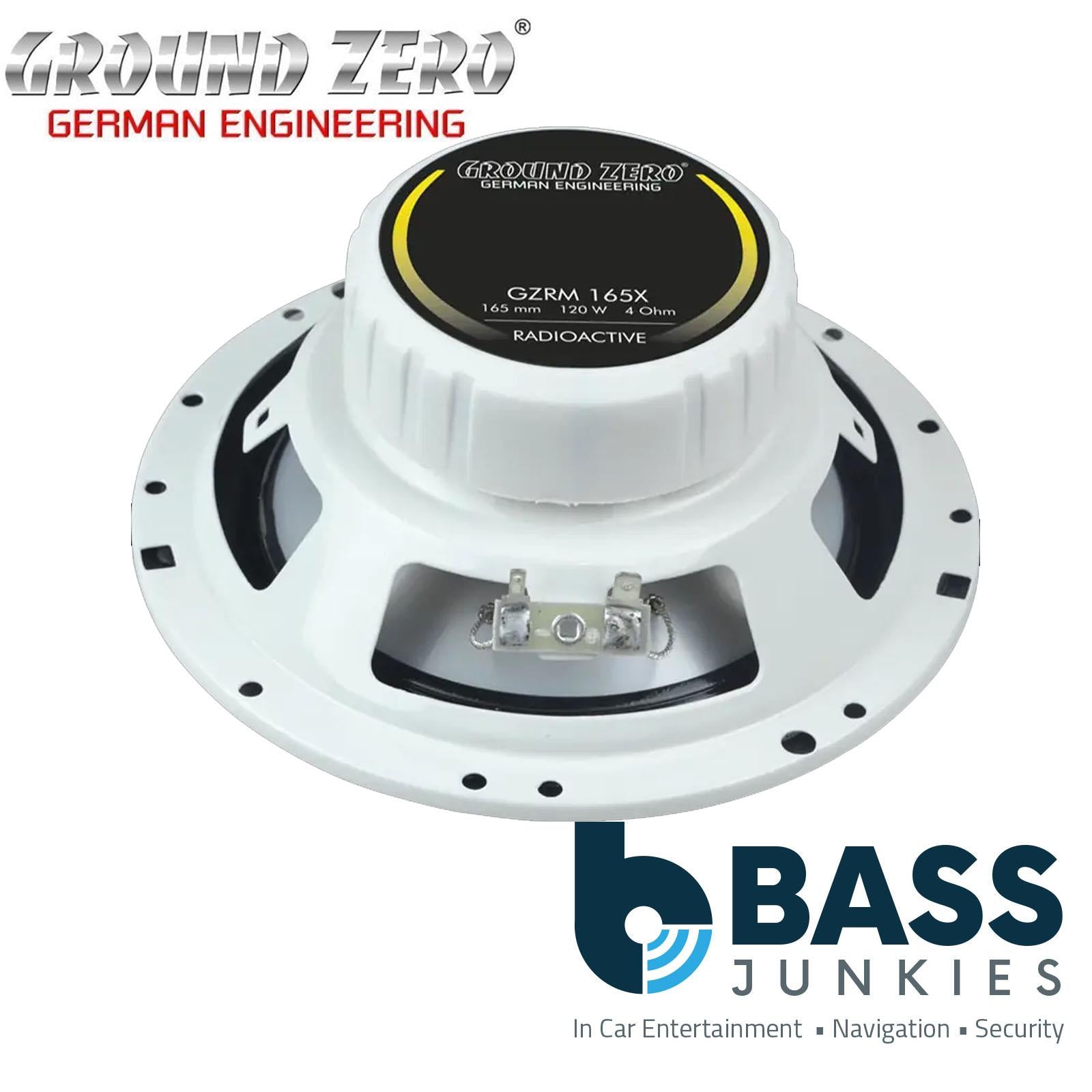Ground Zero GZRM 165X - 6.5" Inch 16.5cm 240 Watts 4 Ohm Marine 2-way Coaxial Car Boat Speakers