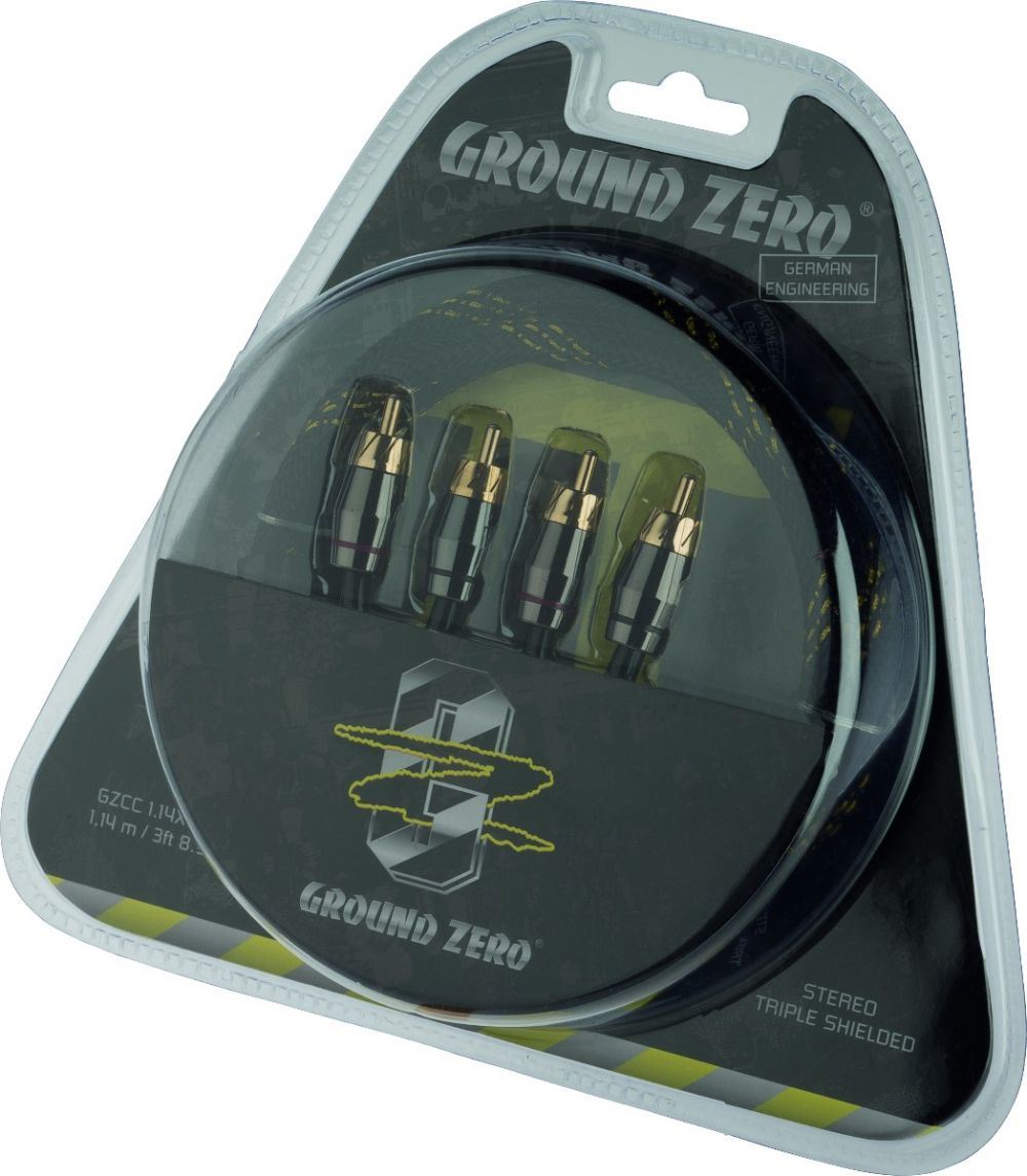 Ground Zero GZCC 1.14X-TP - 1.14m Pi-Sized RCA / cinch cable
