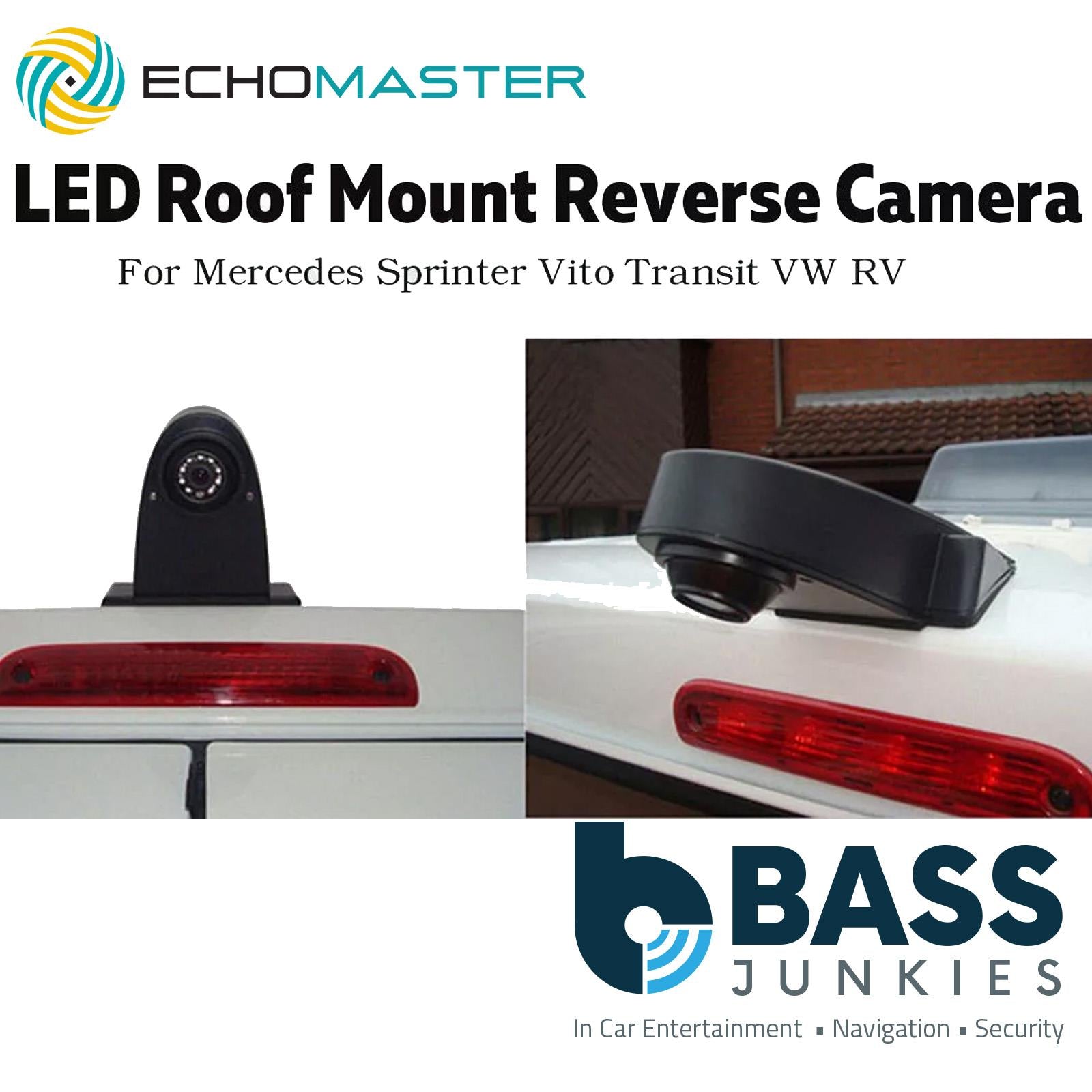 Echomaster PCAM-RM1-P 1/4" CCD Roof Mounted Reverse Camera with Night Vision
