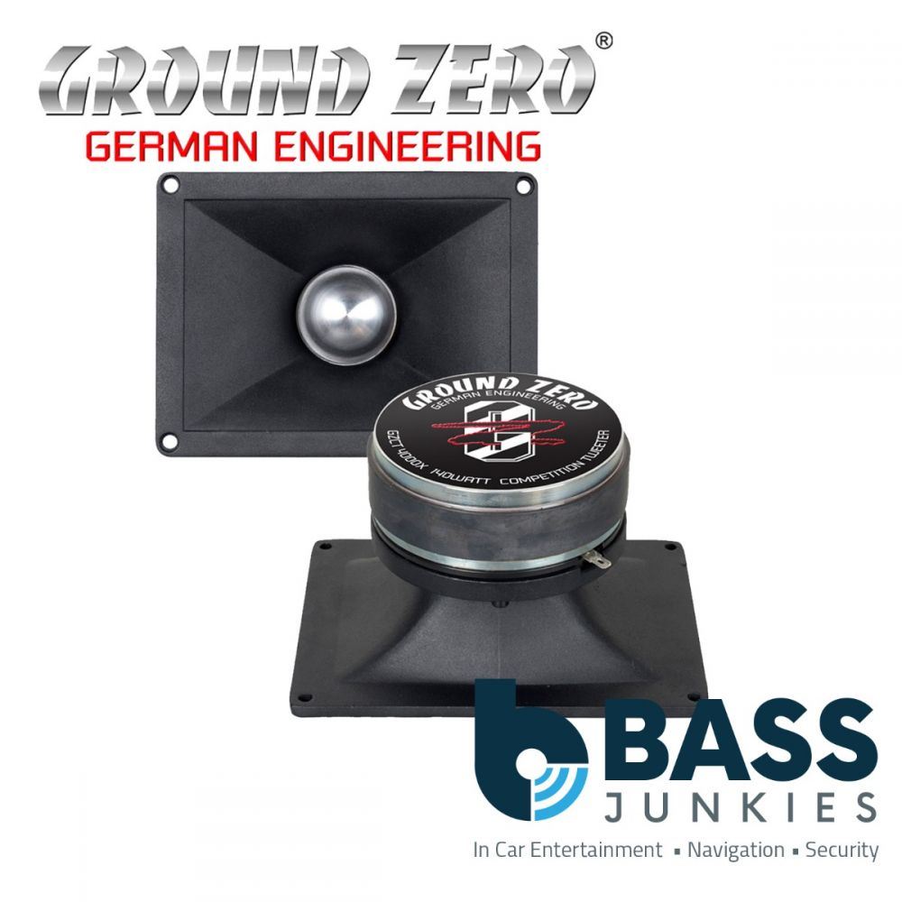 Ground Zero GZCT 4000X -  6.3" x 4.7" Inch ( 16 x 12cm ) 140 Watts 4-Ohm Car Compression Tweeter - Single