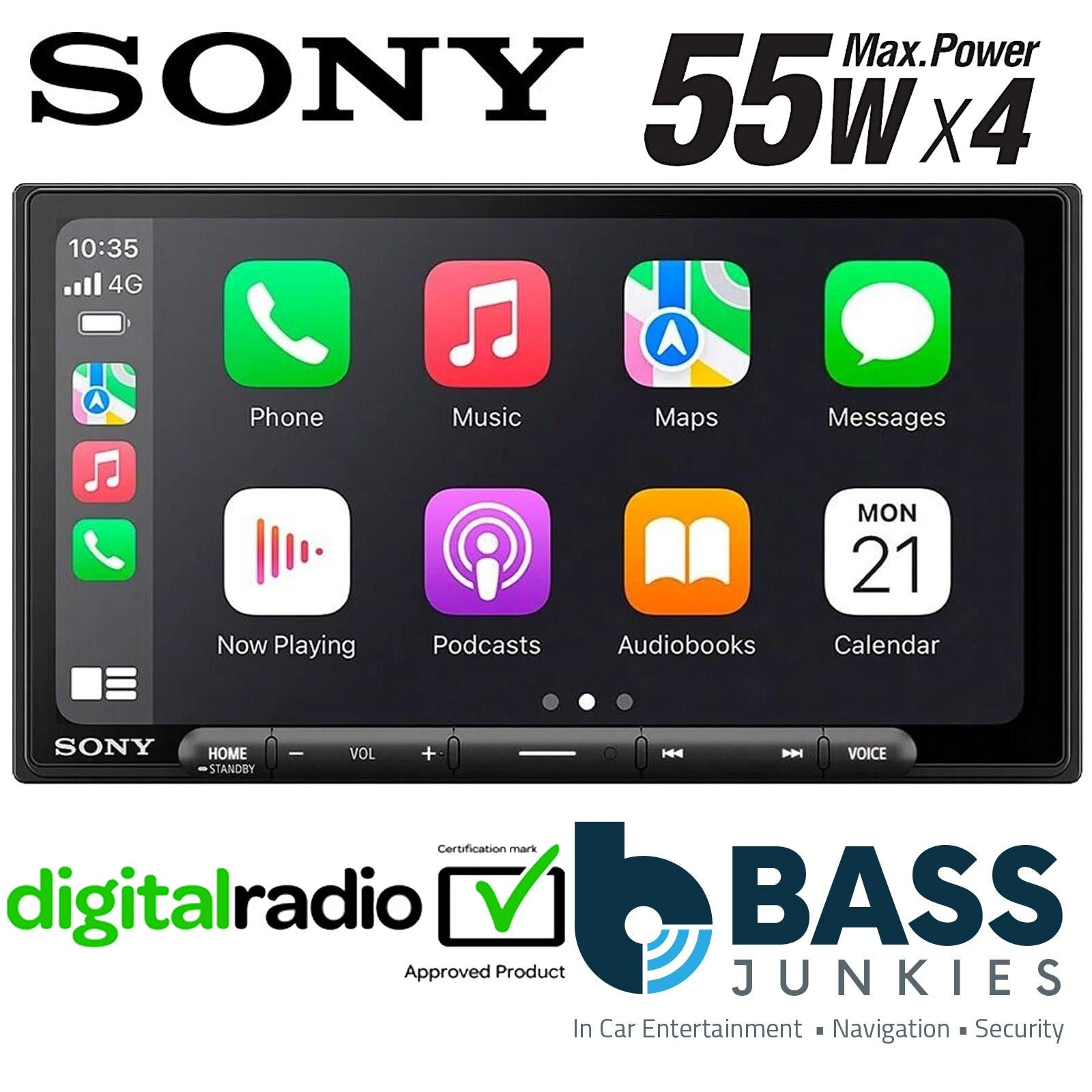 Sony XAV-AX6050 Wireless CarPlay Android Bluetooth DAB+ HDMI Car Stereo Screen