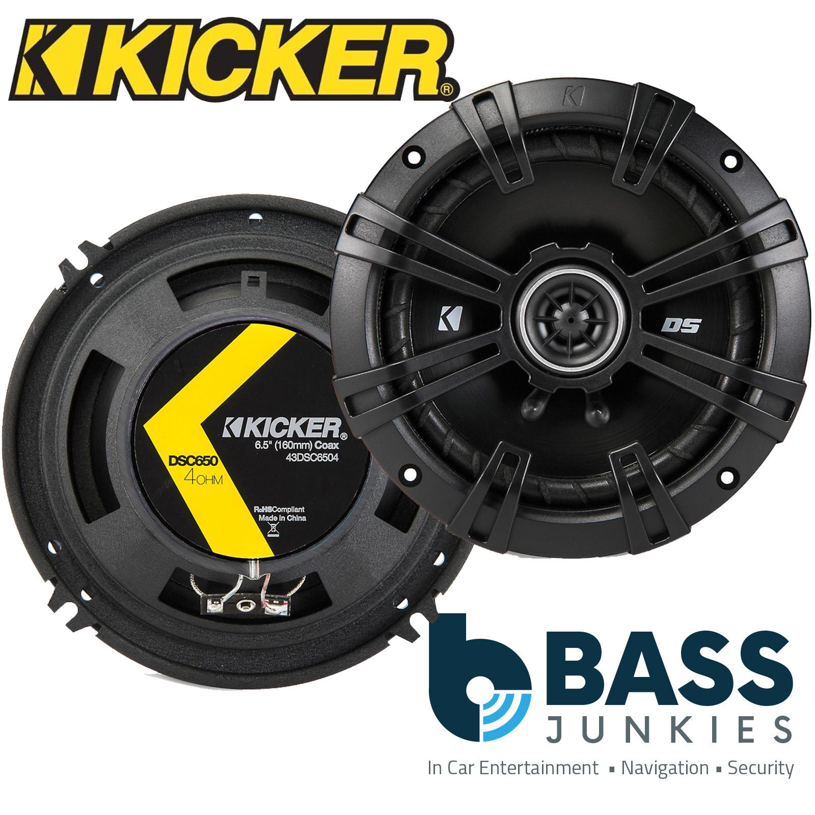 Kicker 43DSC6504 - 6" inch 16cm 480 Watts a Pair 2 Way Car Door Speakers