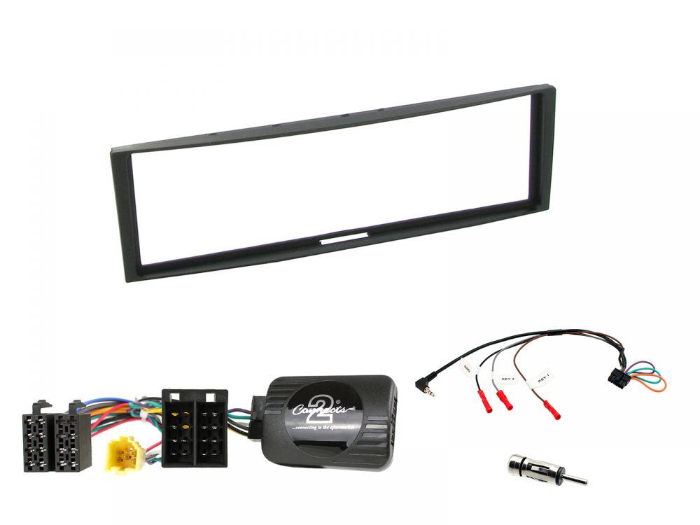 Connects2 CTKRT04 - Renault Clio 2005 - 2009 Single Din Fascia & Steering Wheel Interface Installation Kit