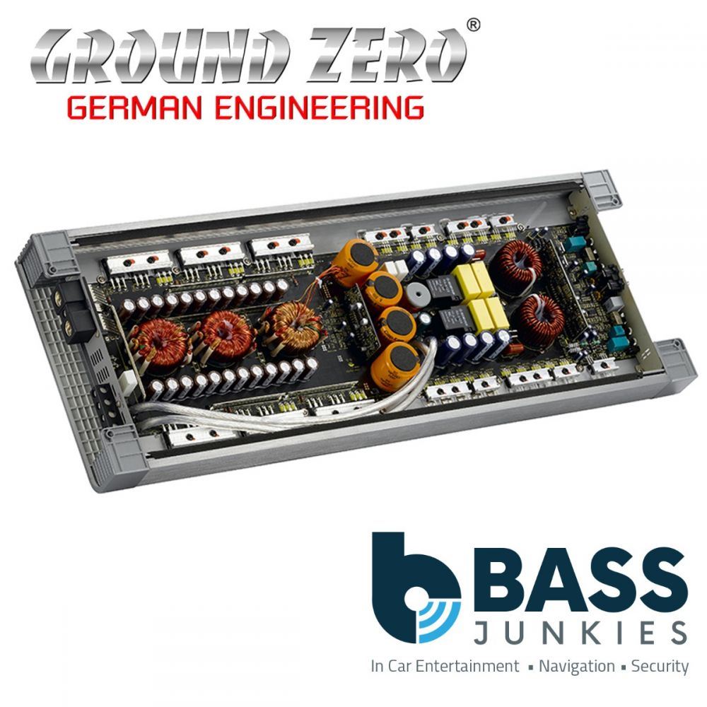 Ground Zero GZRA 1.2500DX - Class D 3000 Watts Monoblock 1-Ohm Stable Car Amplifier