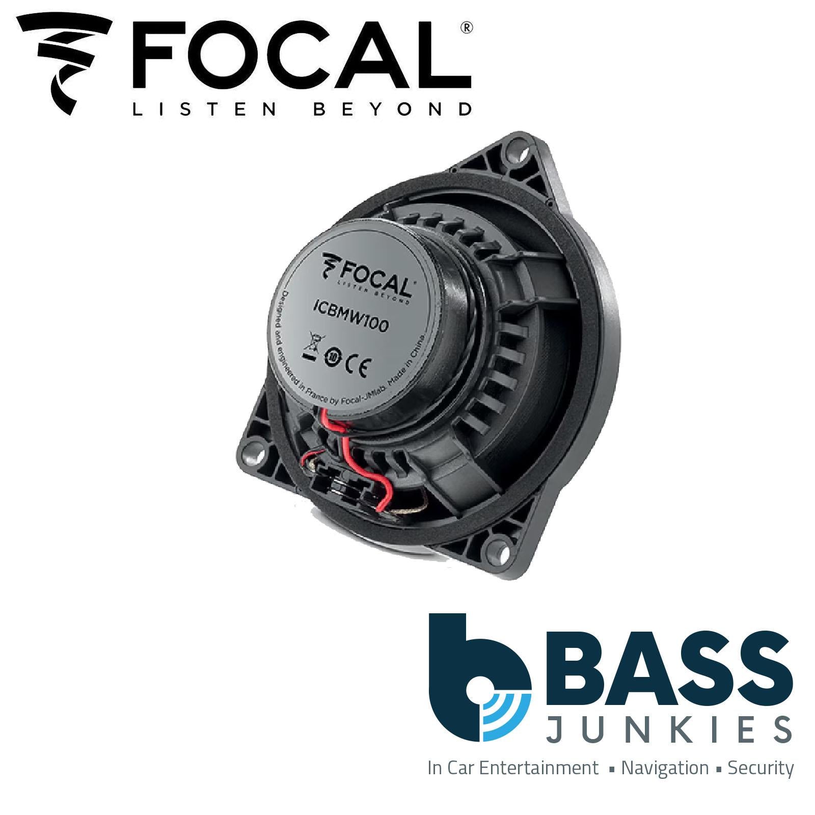 Focal ICBMW100 10cm 80W Max Power 4 Ohms Car Audio Coaxial Speakers Kit