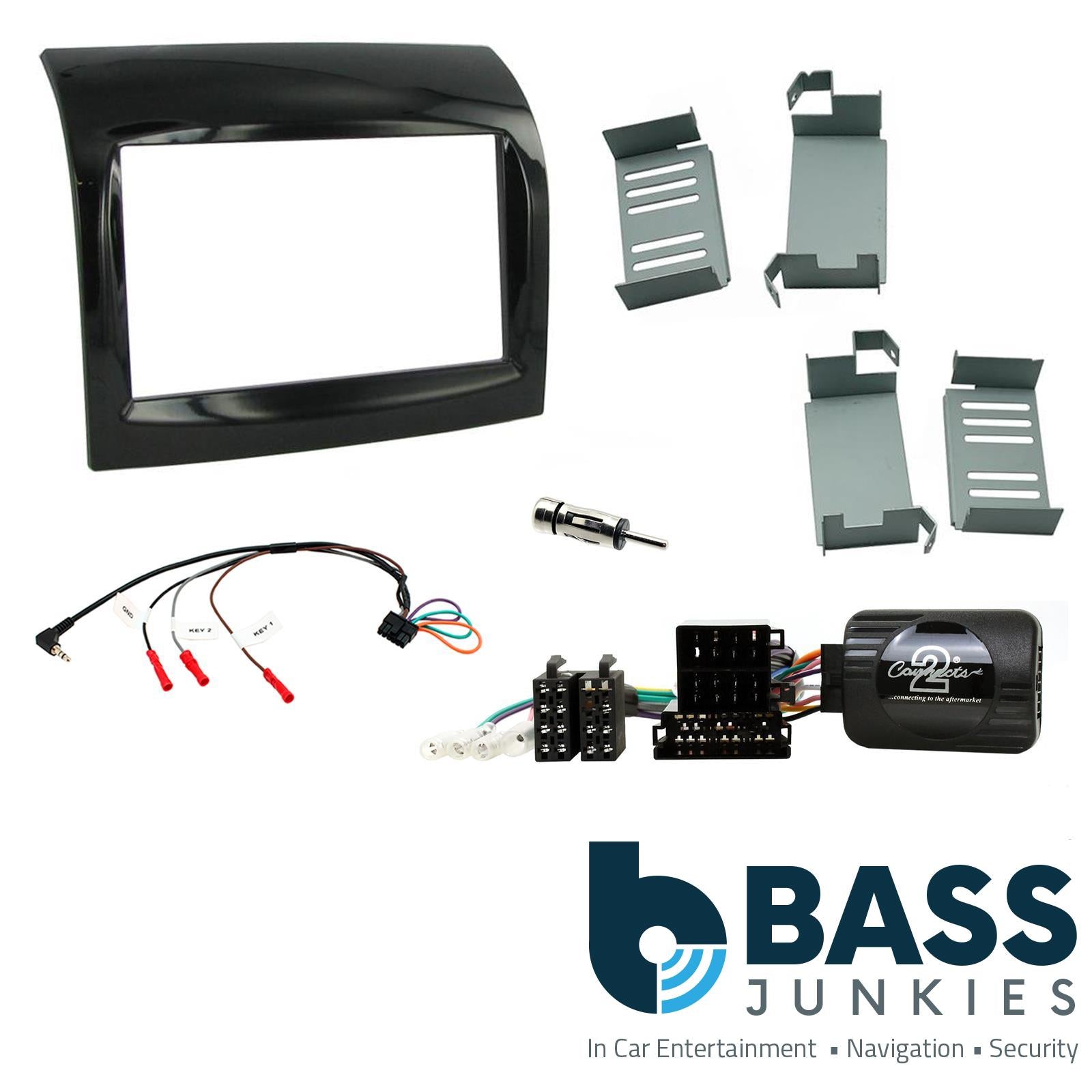 Connects2 CTKFT09 Fiat Ducato 2012 On Car Stereo Fascia Steering Wheel Stalk Interface Kit