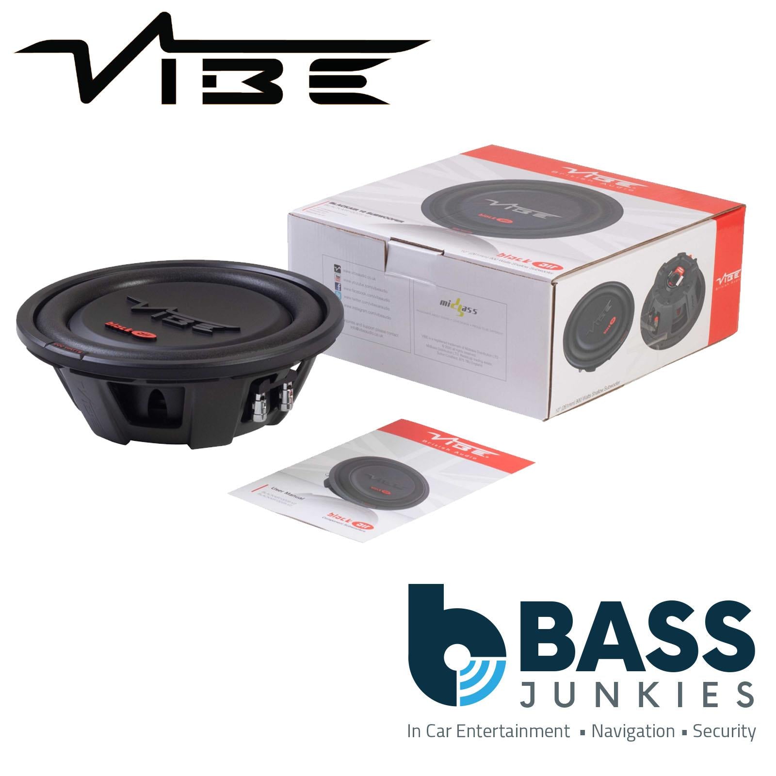 VIBE BLACKAIR10D2S-V3 10 Inch Dual 2 Ohms 900W Car Audio Slimline Subwoofer