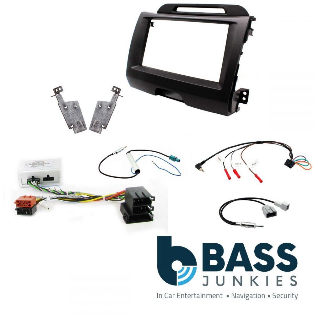 Connects2 CTKKI01 Kia Sportage 2010 Dark Grey Fascia Car Stereo Steering Wheel Interface Kit