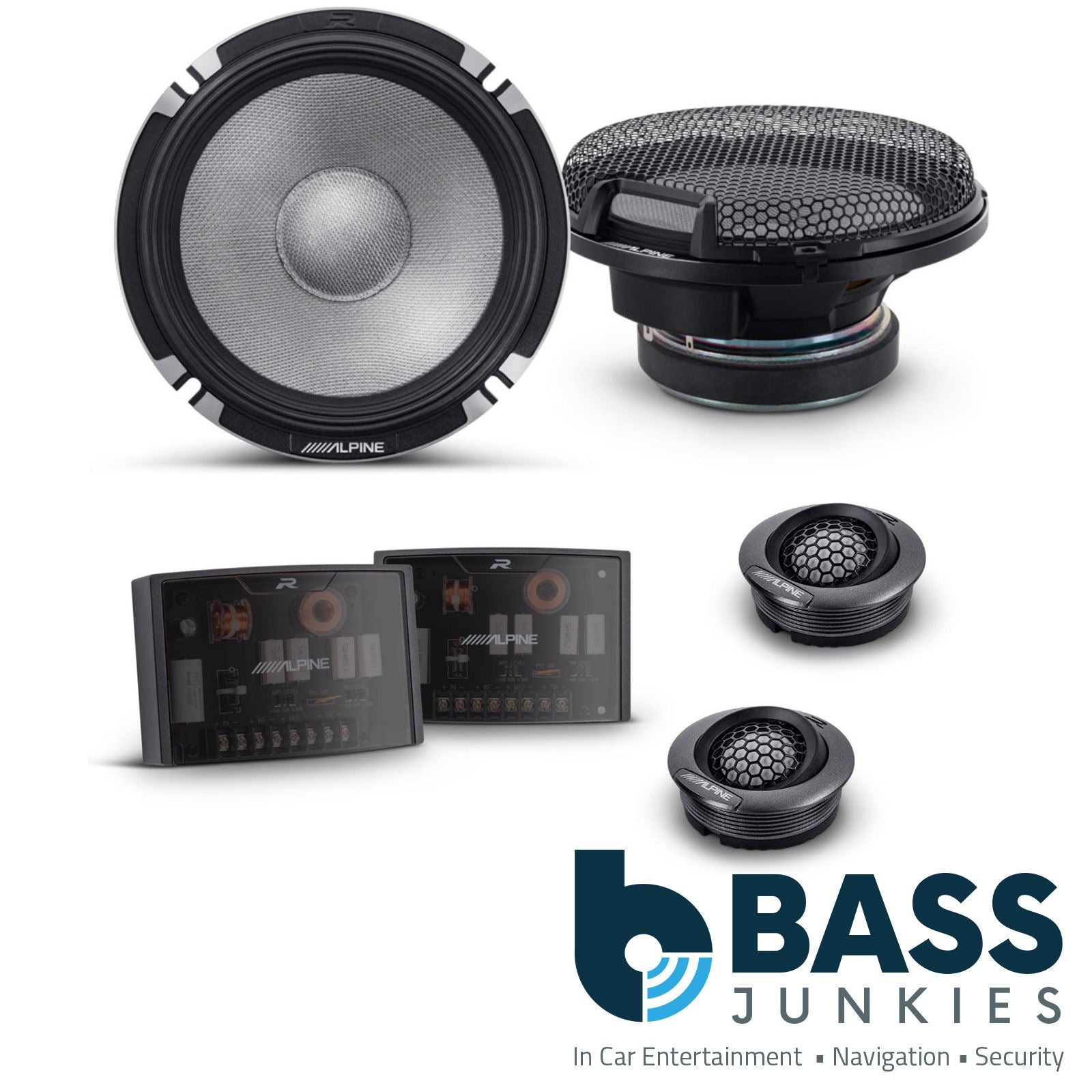 Alpine Car Audio R2-S652 6.5" 2-Way Component Pro Speakers