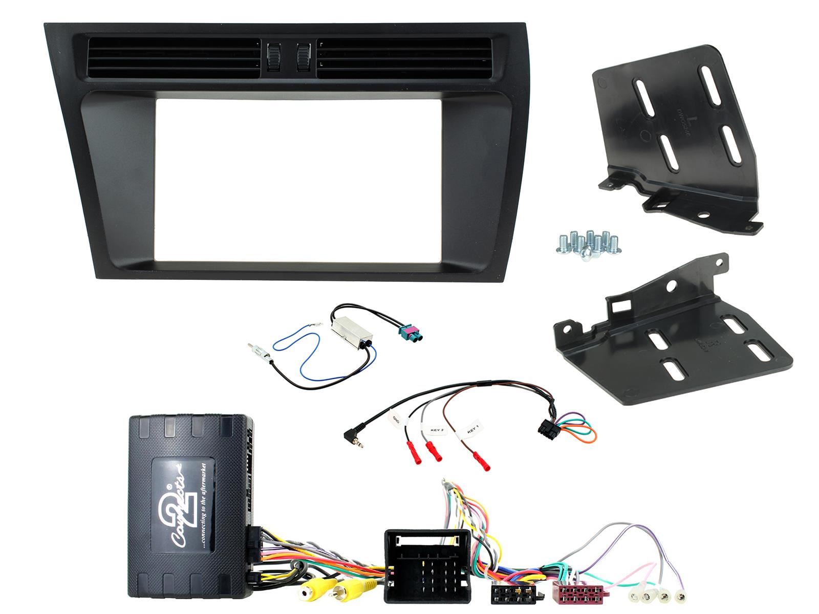 Grundig 6.8" Apple Android Double Din Stereo Fitting Kit + Steering Wheel Stalk Controls to fit Audi A4 2008-15 | Audi A5 2008-15