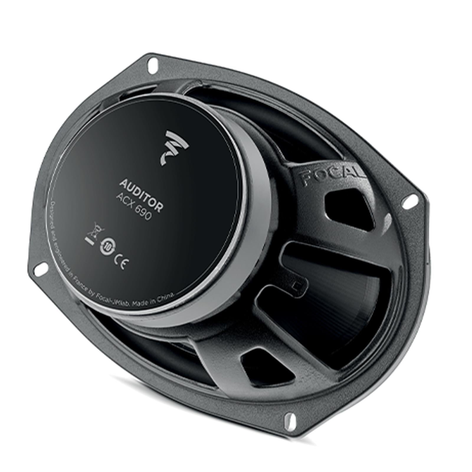 Focal ACX690 165.1x235.1mm/16.5x23.5cm/6x9" Car Door Coaxial Speakers (Per Pair Max 320 watts | 160 watts RMS) Each Speaker: Max 160 watts | RMS 80 watts [Woofer/Tweeter]
