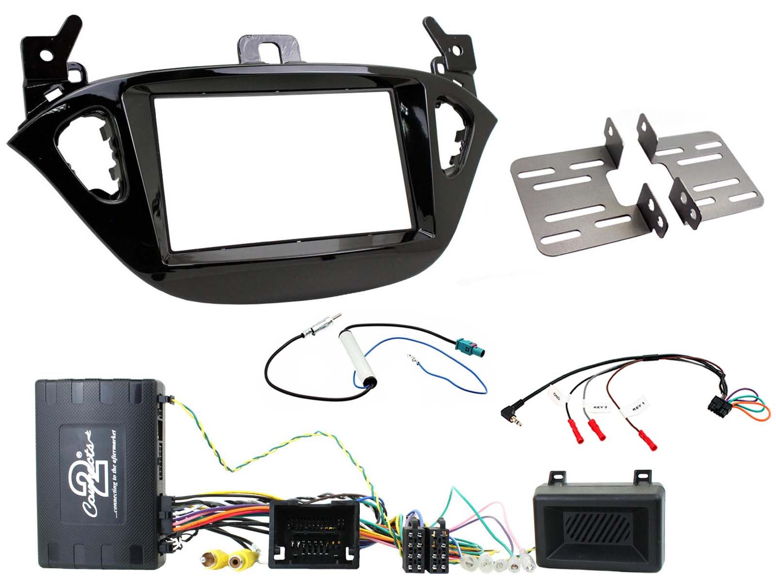 Connects2 CTKVX22 - Vauxhall Double Din Fascia & Steering Wheel Interface Installation Kit