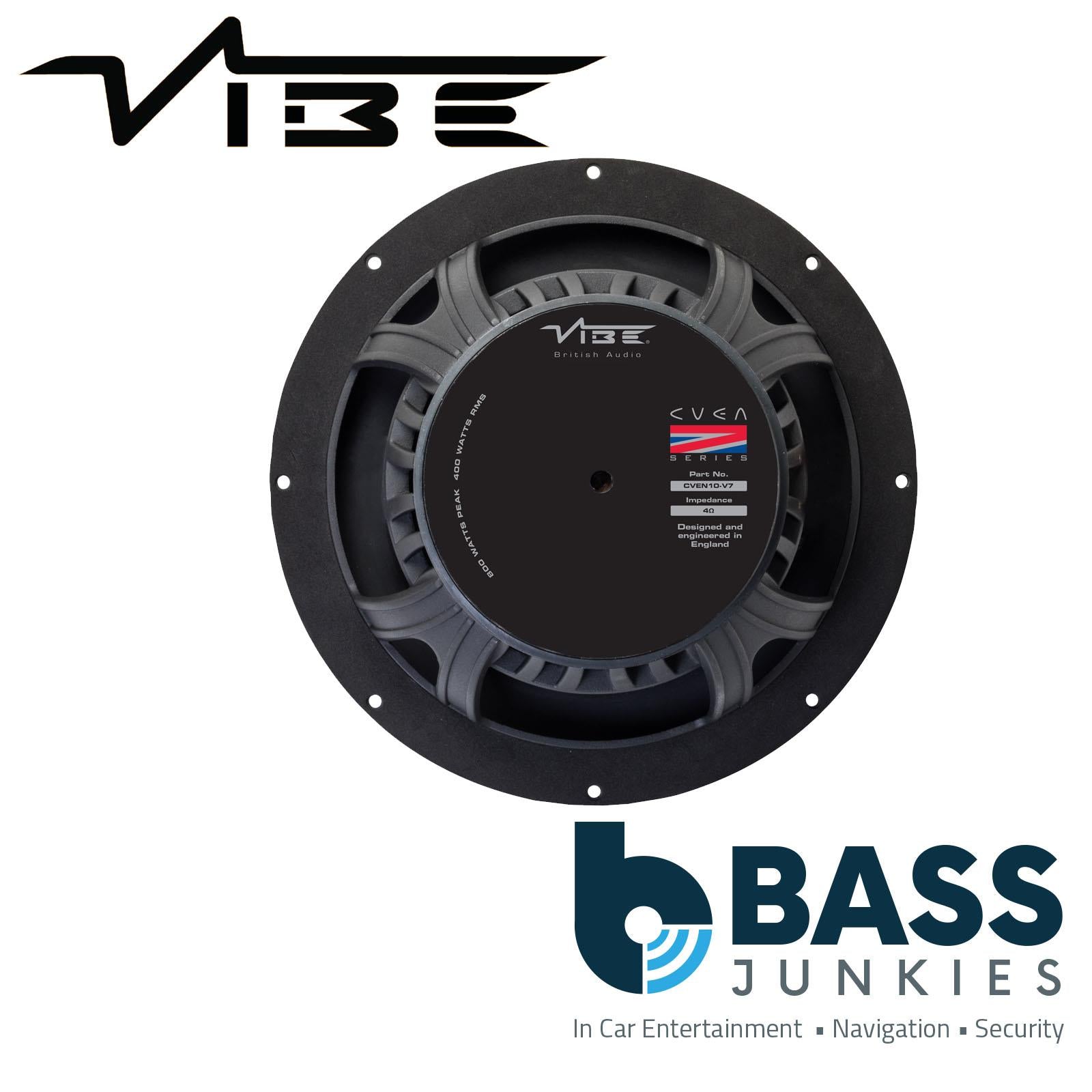 VIBE CVEN10SW-V7 10 Inch 800W Peak Car Audio SQL Bass Aluminium Cone Subwoofer